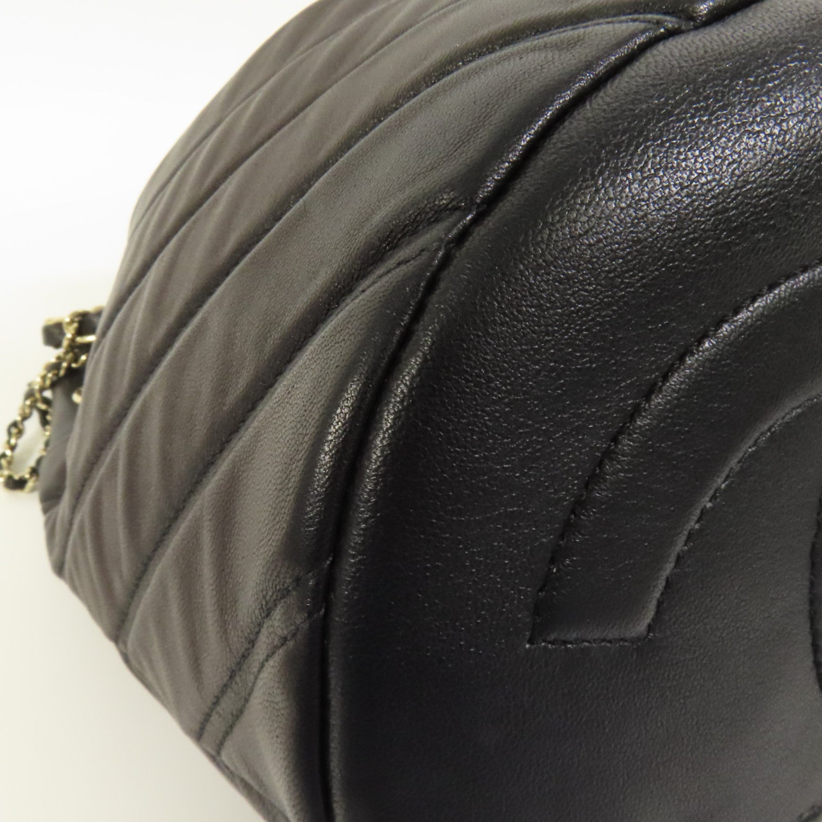 CHANEL 羊皮皮革Chain Shoulder Bag金扣肩背袋