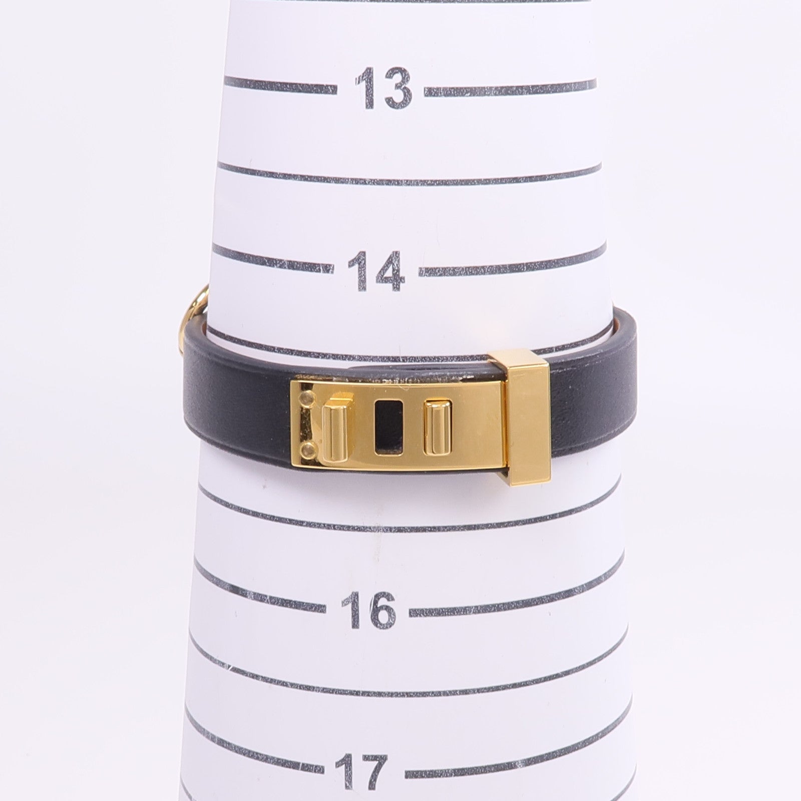 HERMES 【激減優惠】Swift皮革Mini Dog Anneaux金扣手帶Noir