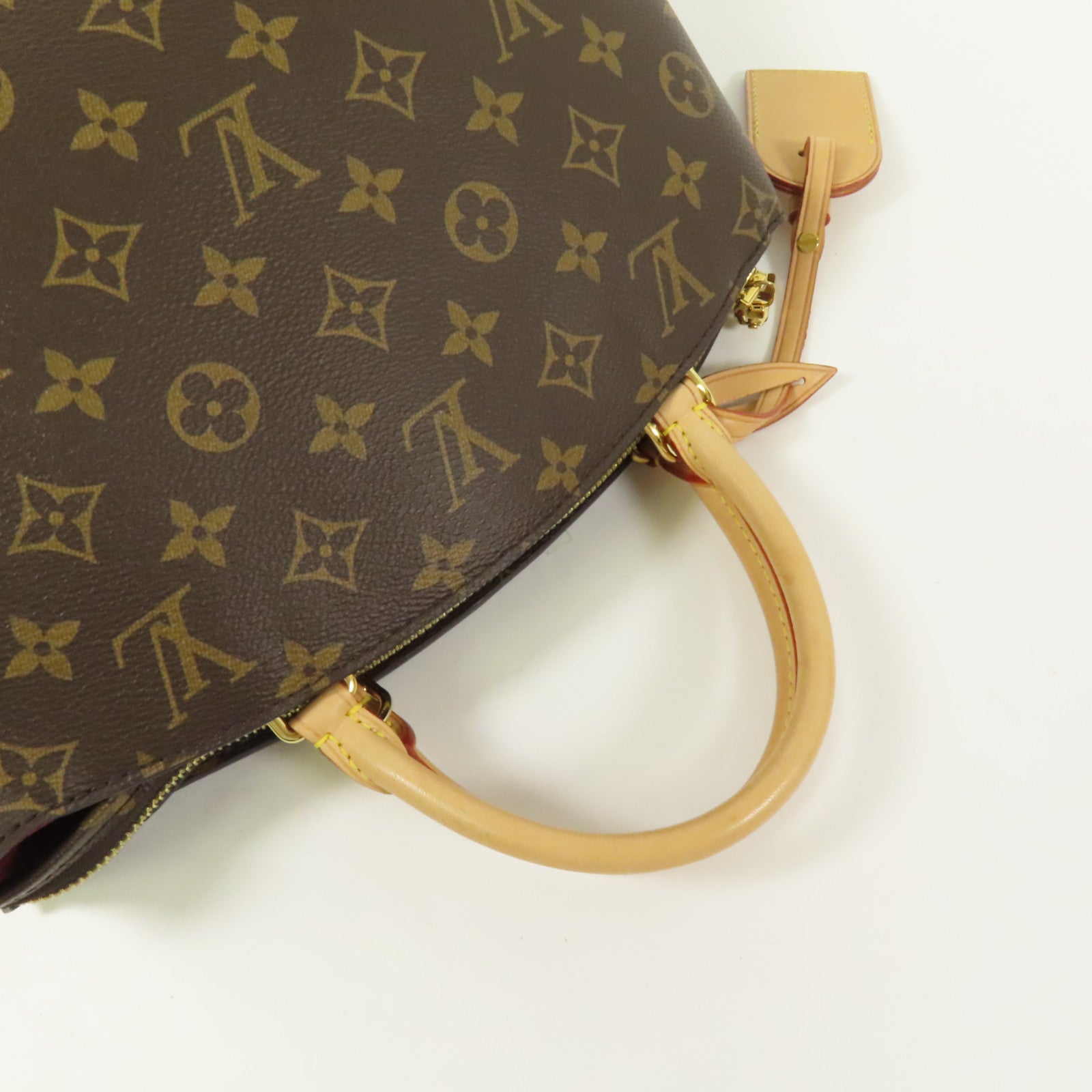 LOUIS VUITTON Monogram Petit Palais金扣手挽肩背兩用袋棕色