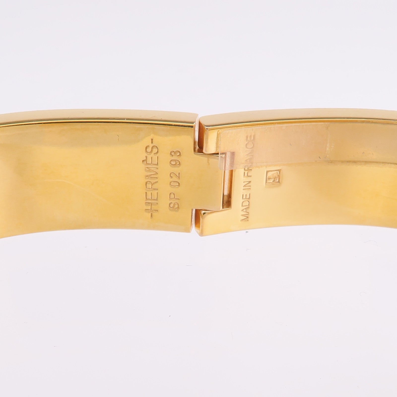 HERMES 金屬/琺瑯Clic H Bracelet金扣手帶