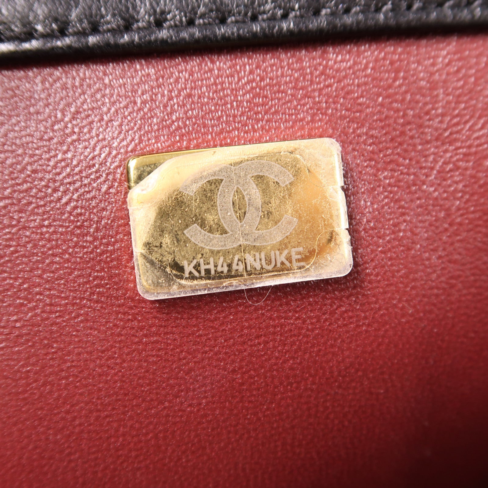 CHANEL 羊皮皮革Chain Shoulder金扣鏈帶肩背袋黑色