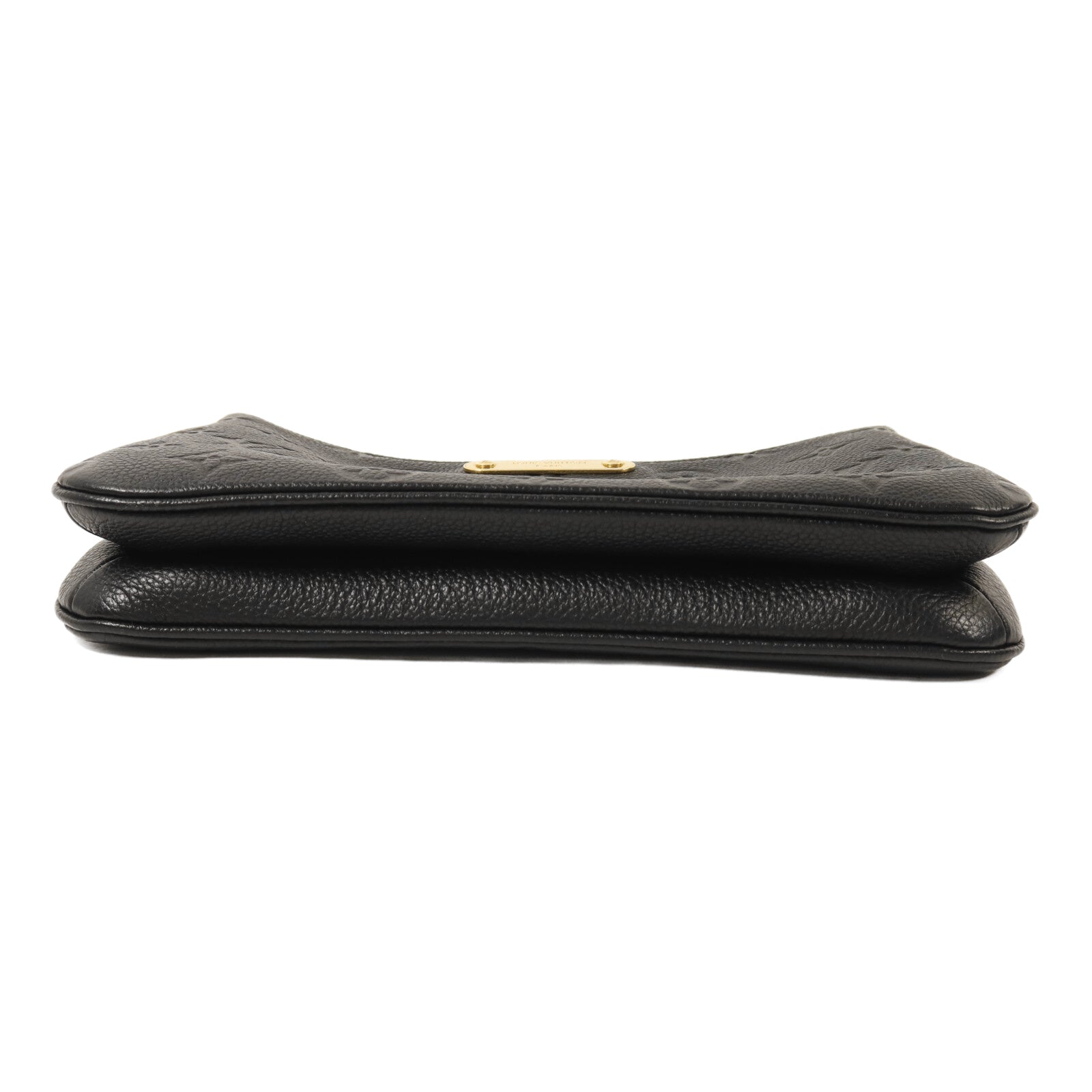 LOUIS VUITTON Monogram Empreinte Liv Pochette金扣鏈帶手挽肩背兩用袋