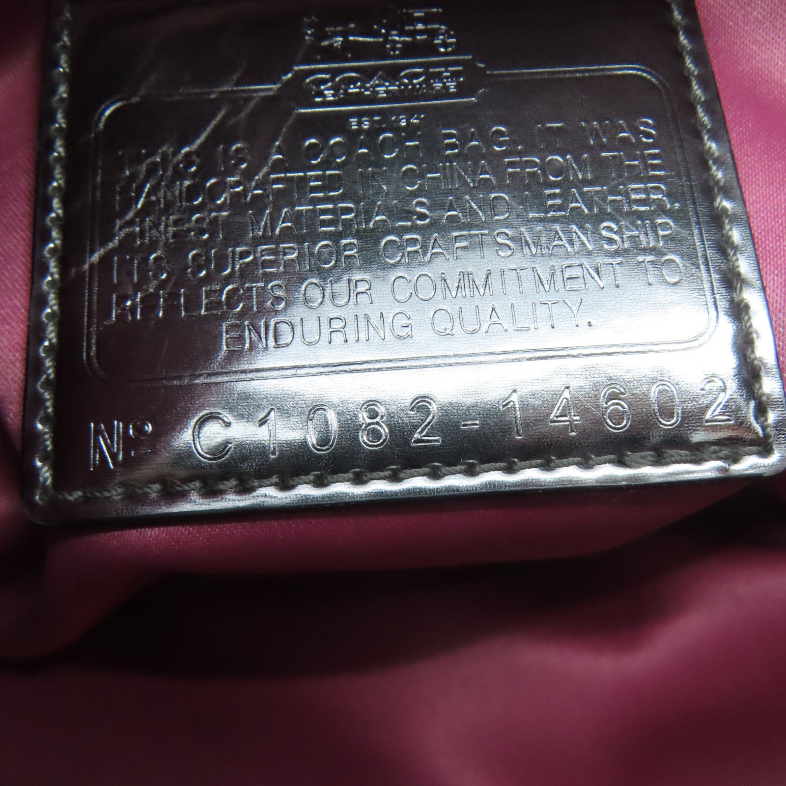 COACH 【激減優惠】牛皮皮革Shoulder Bag銀扣肩背袋黑色