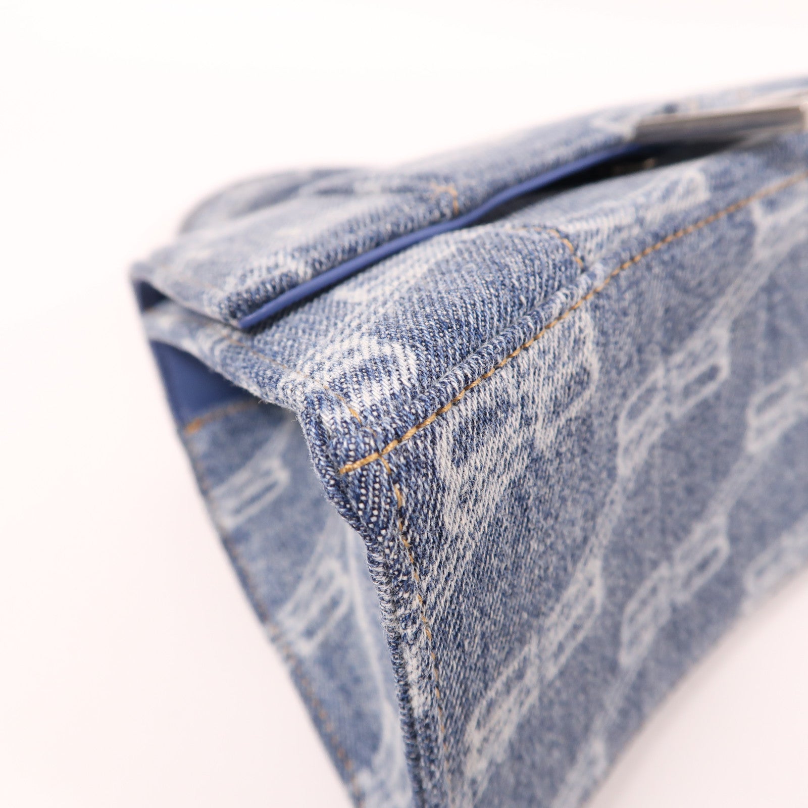 BALENCIAGA SHW Hourglass XS 2 Way Bag Denim Blue