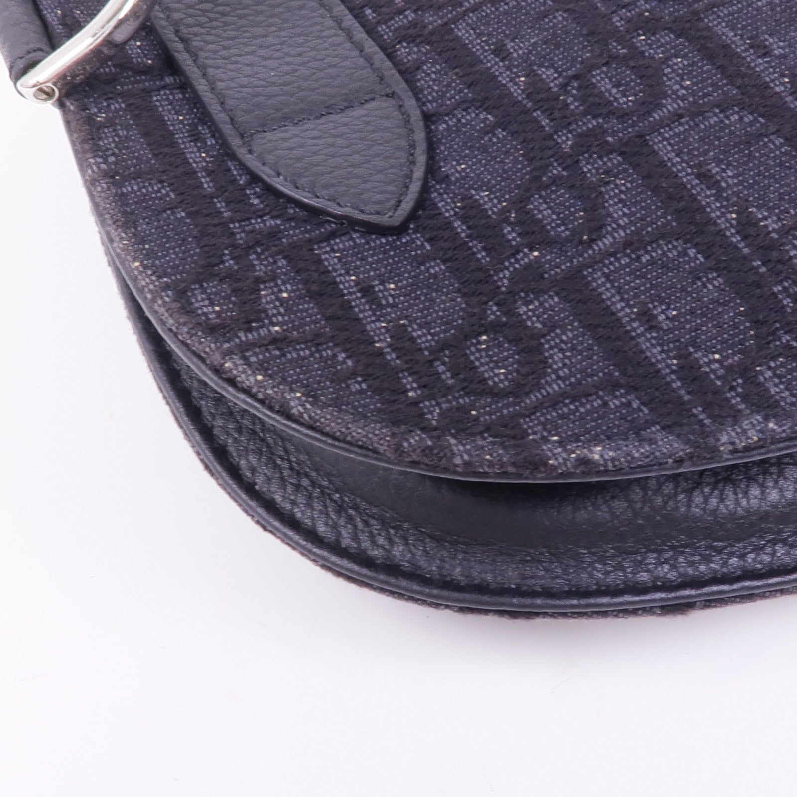 Dior 帆布/皮革Saddle Bag肩背袋