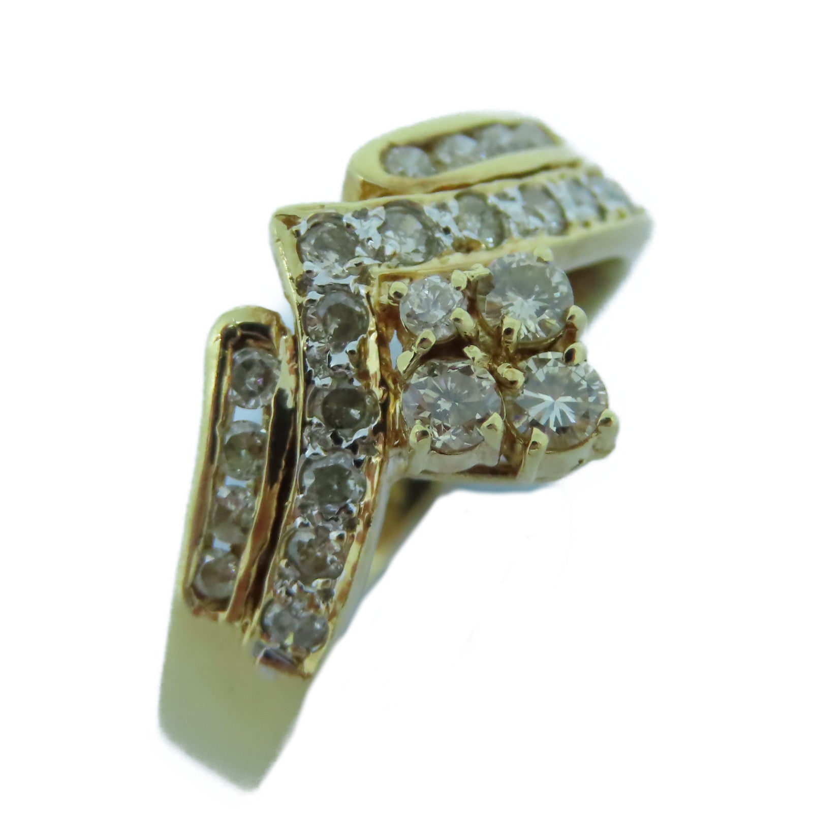 JEWELRY 【激減優惠】14K黃金Ring 3.7g鑽石戒指US#5.75