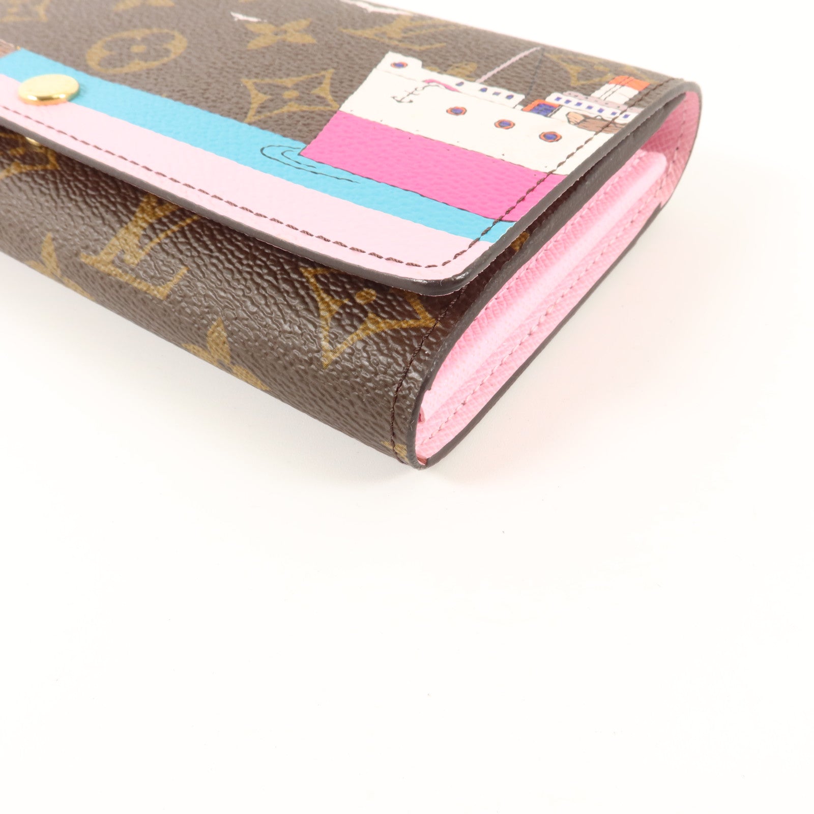 LOUIS VUITTON Monogram Sarah Wallet金扣長錢包