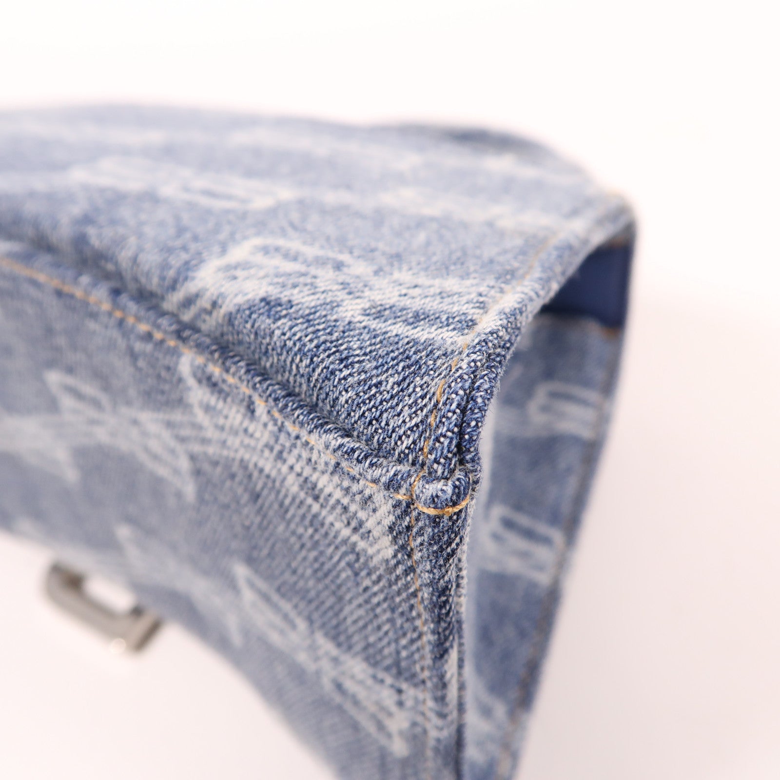 BALENCIAGA SHW Hourglass XS 2 Way Bag Denim Blue