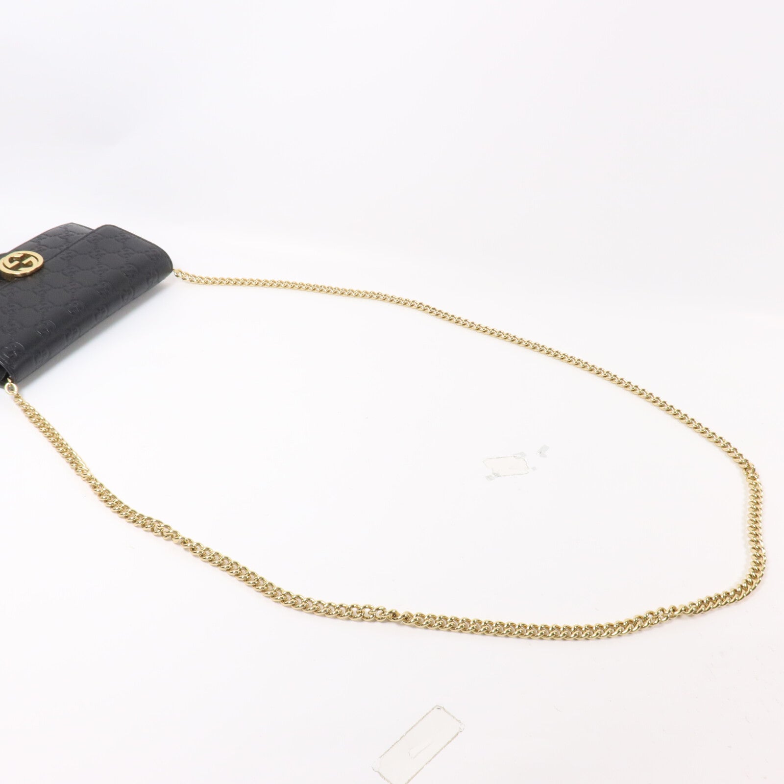 GUCCI 牛皮皮革Guccissima Chain Wallet鏈帶肩背袋