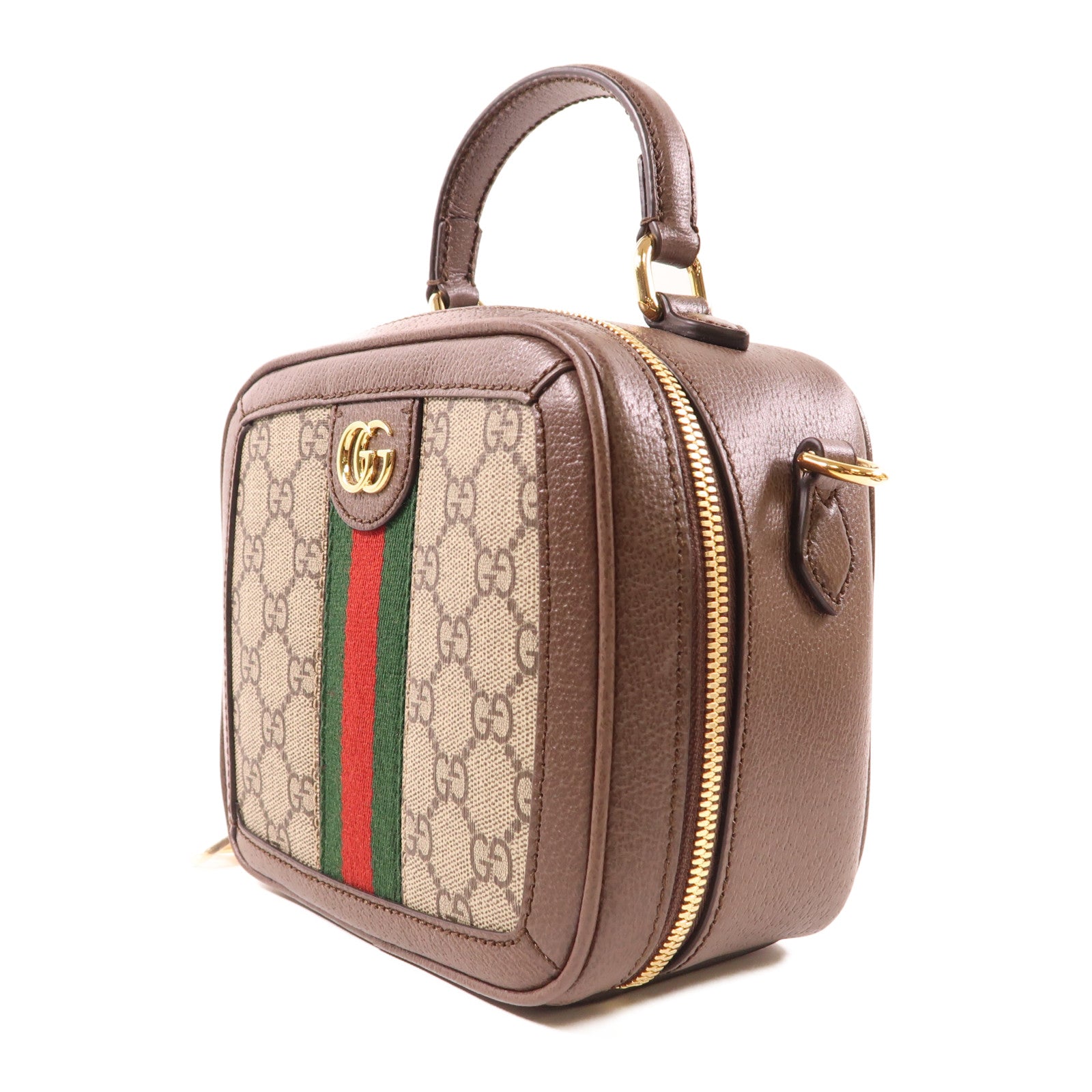 GUCCI 【激減優惠】塗層帆布GG Ophidia金扣手挽肩背兩用袋