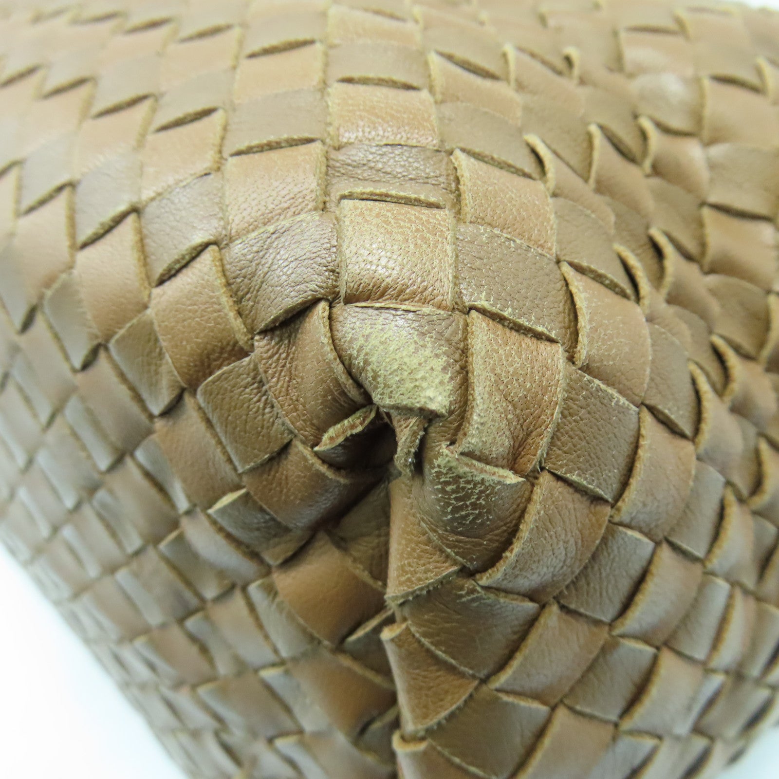 BOTTEGA VENETA 【激減優惠】羊皮皮革Shoulder Bag金扣肩背袋啡色