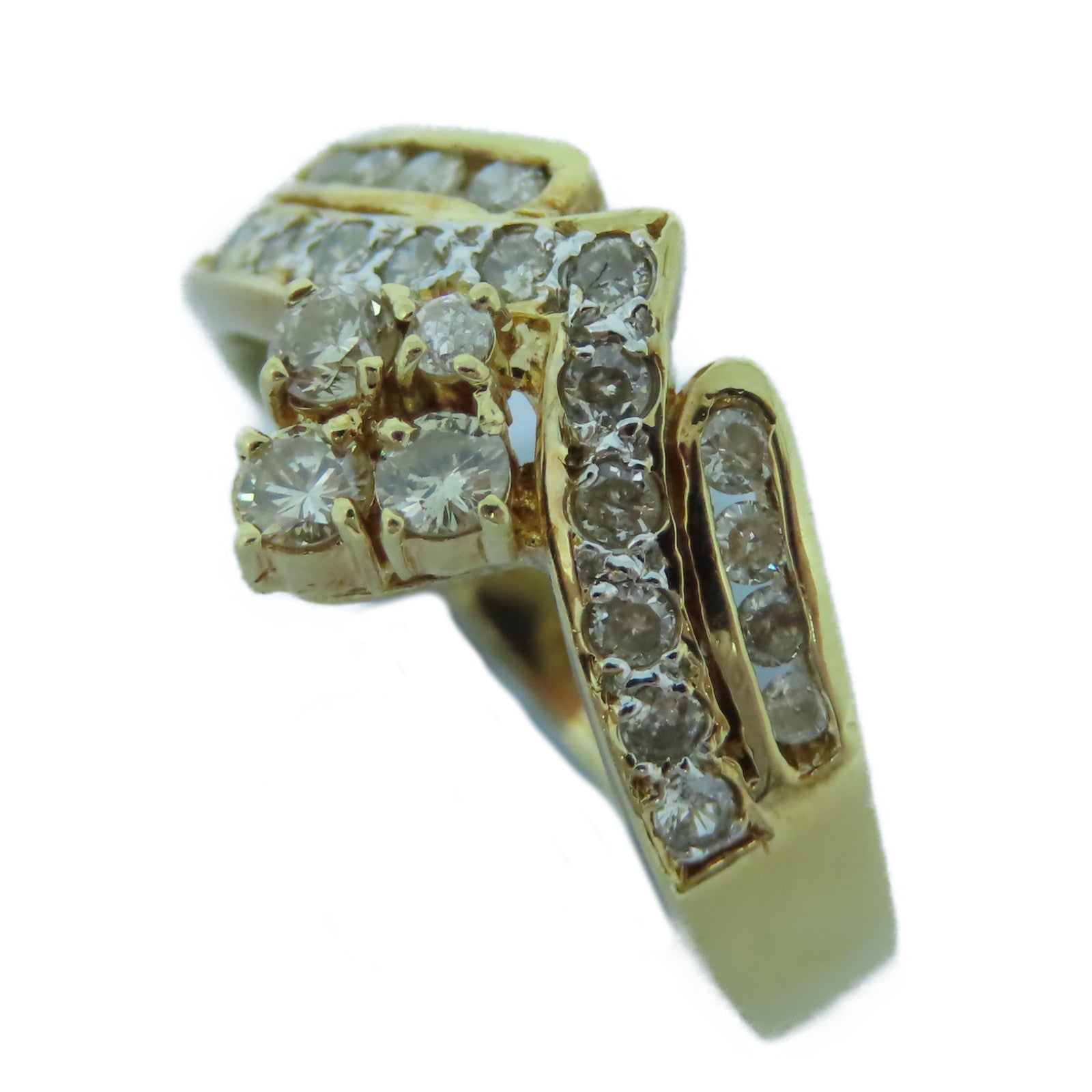 JEWELRY 【激減優惠】14K黃金Ring 3.7g鑽石戒指US#5.75