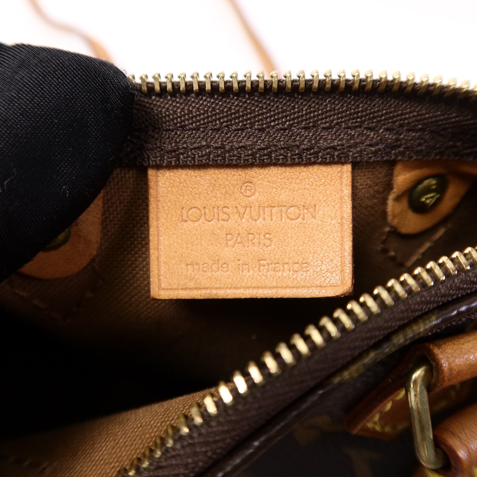 LOUIS VUITTON Monogram Nano Speedy手挽肩背兩用袋棕色
