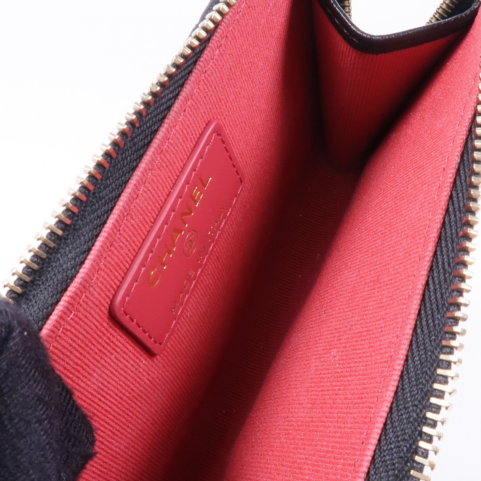 CHANEL 羊皮皮革C19 Card Case金扣卡片套