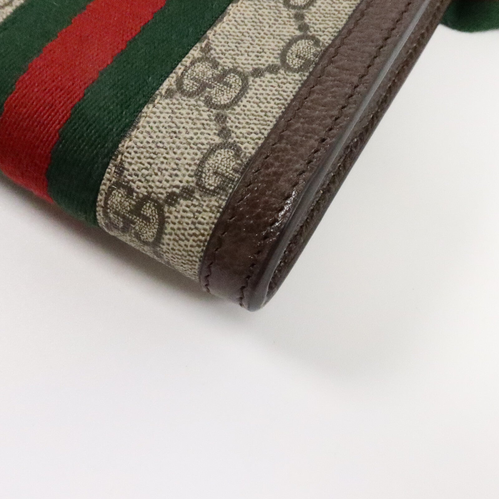 GUCCI 塗層帆布Mini Ophidia Wallet Belt Bag肩背袋