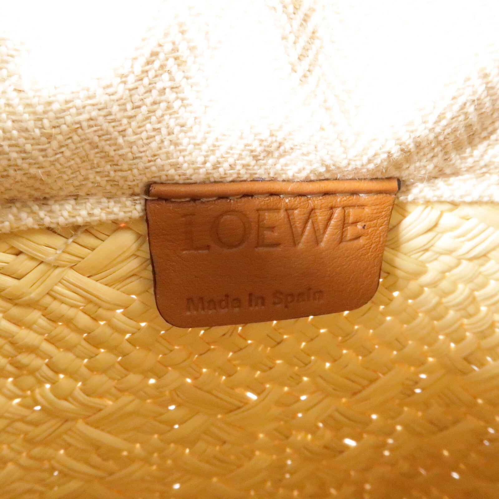 LOEWE Iraca Palm Square Pocket肩背袋