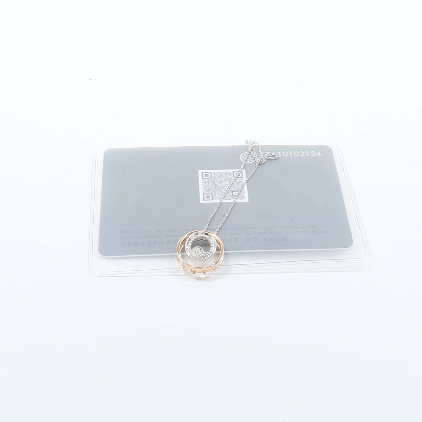 JEWELRY 18K白金/玫瑰金Diamond Necklace鑽石項鍊