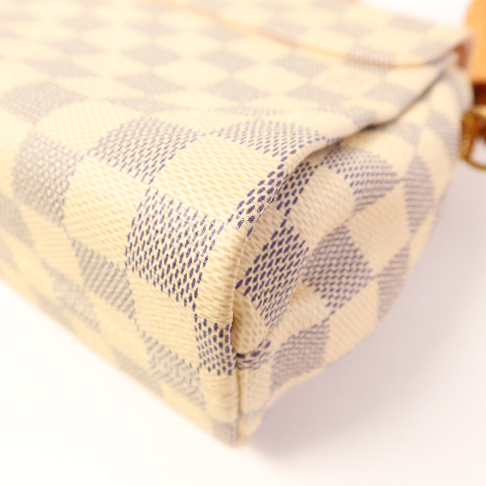 LOUIS VUITTON Damier Azur Croisette金扣手挽肩背兩用袋