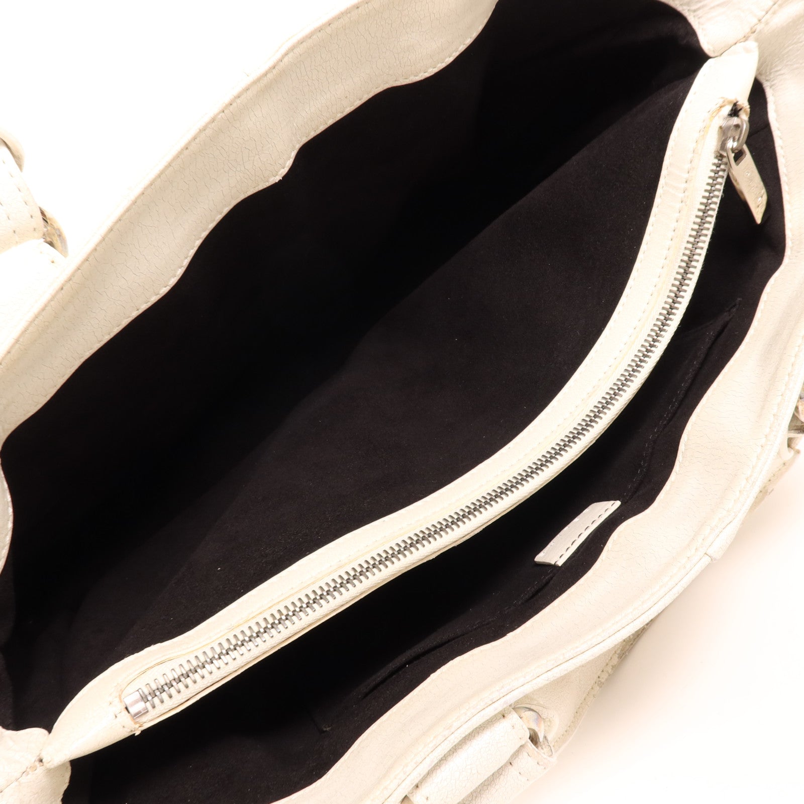 CELINE 牛皮皮革Boogie銀扣手挽袋