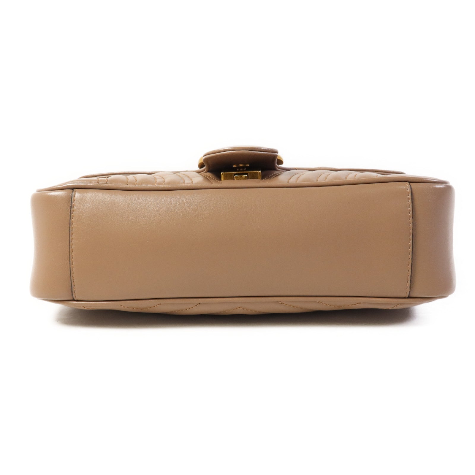 GUCCI 牛皮皮革GG Marmont金扣肩背袋