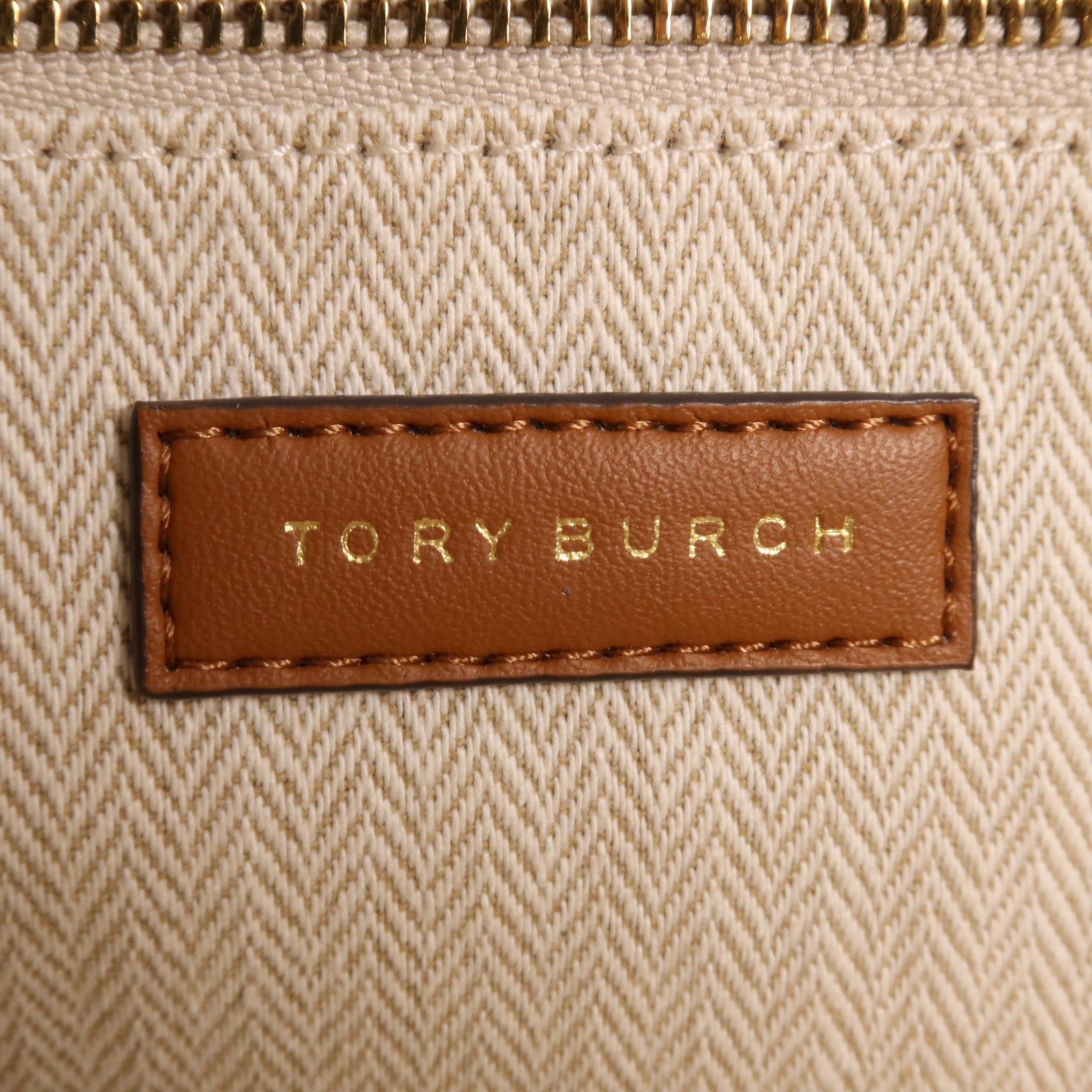 Tory Burch 牛皮皮革Tote Bag金扣肩背袋