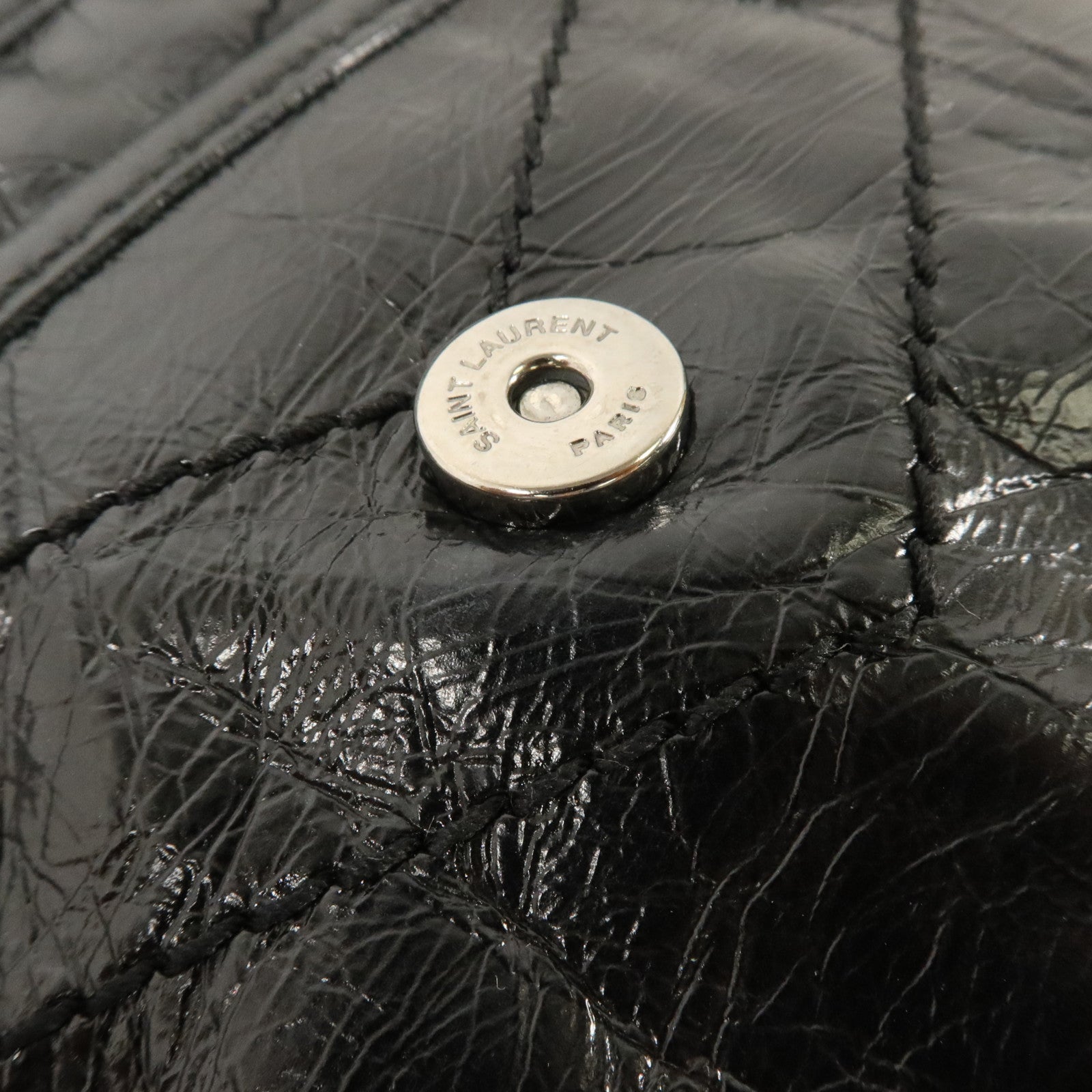 SAINT LAURENT 牛皮皮革Niki Baby銀扣鏈帶肩背袋