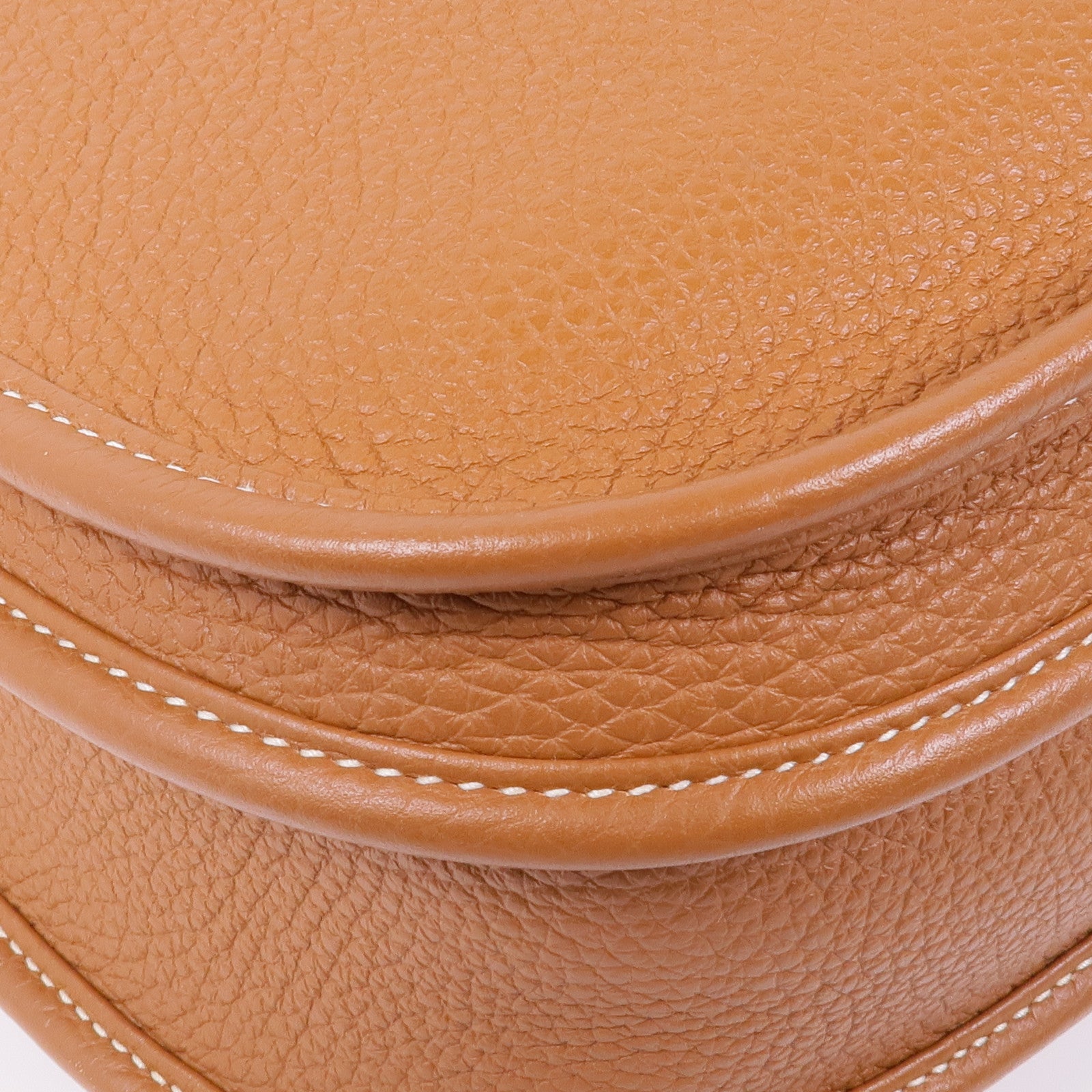 HERMES Clemence皮革Evelyne PM銀扣肩背袋37 Gold