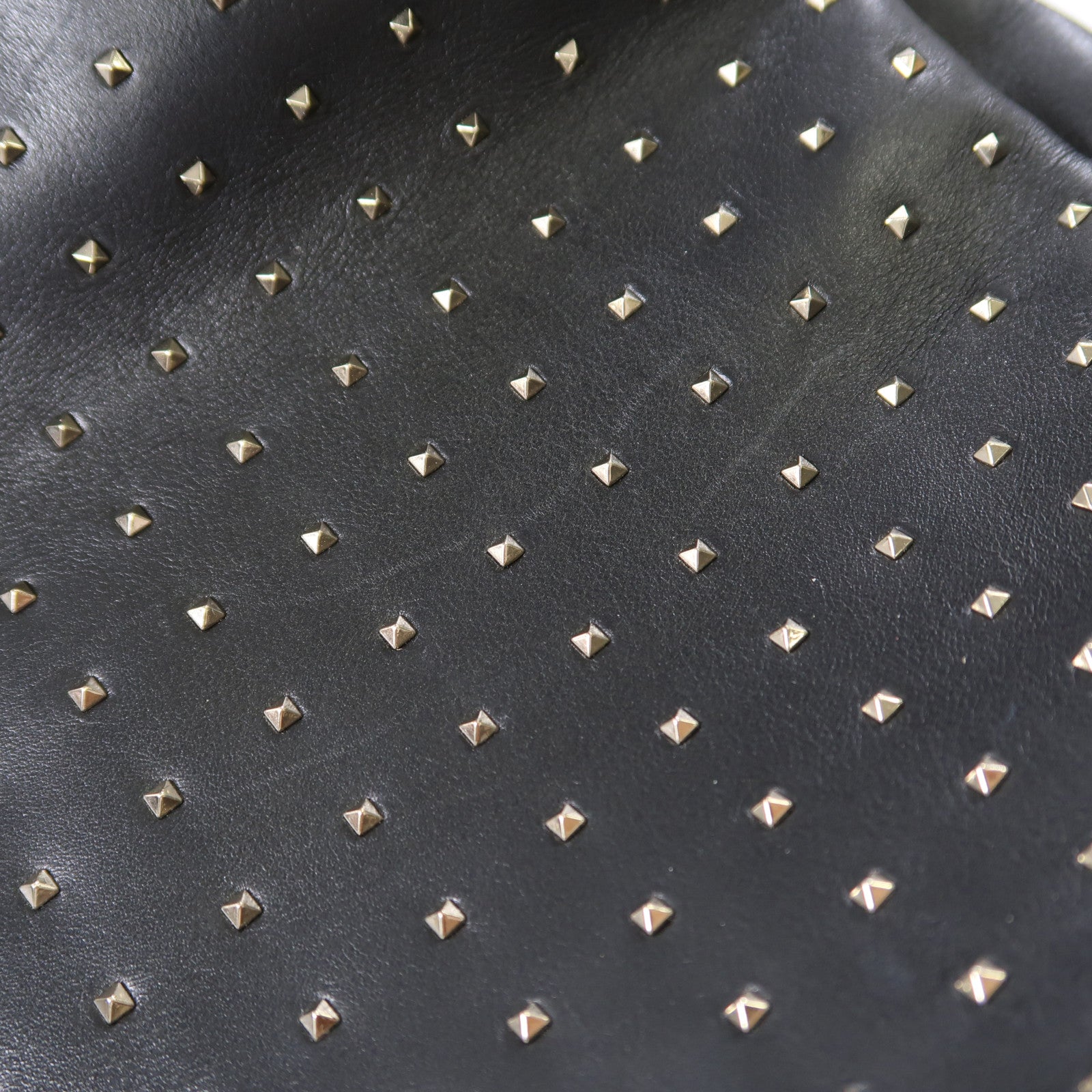 Valentino 牛皮皮革2 Way Shoulder金扣手挽肩背兩用袋黑色
