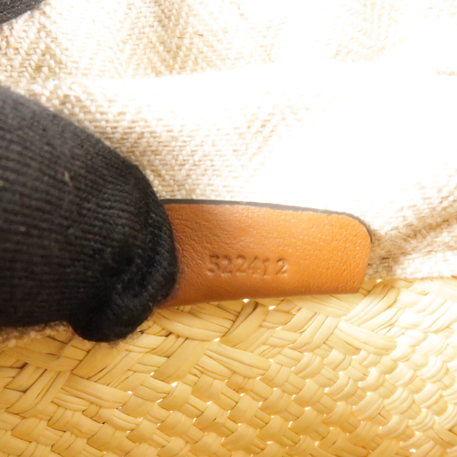 LOEWE Iraca Palm Square Pocket肩背袋