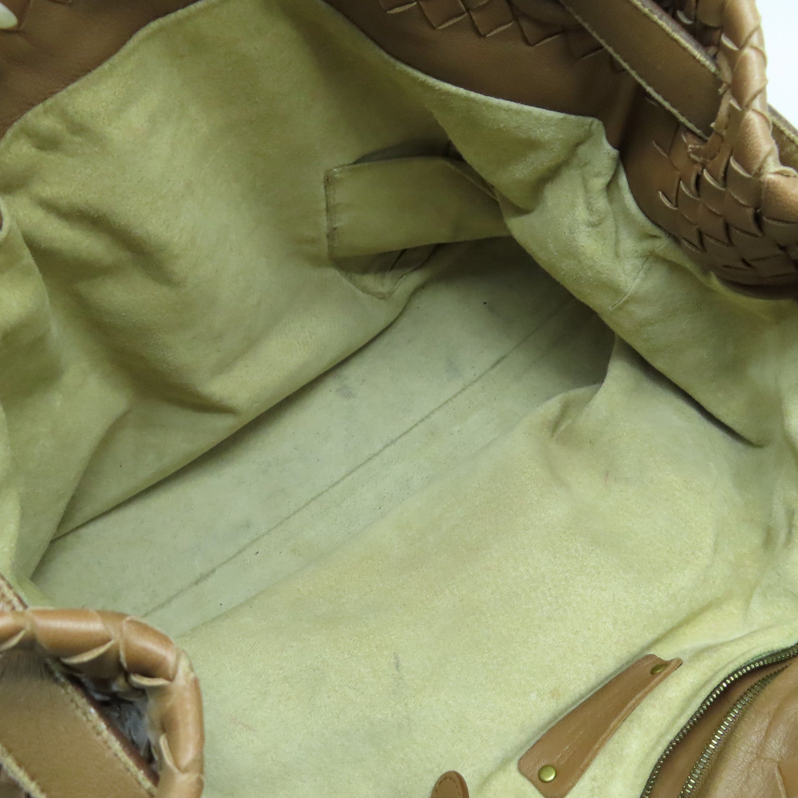 BOTTEGA VENETA 【激減優惠】羊皮皮革Shoulder Bag金扣肩背袋啡色