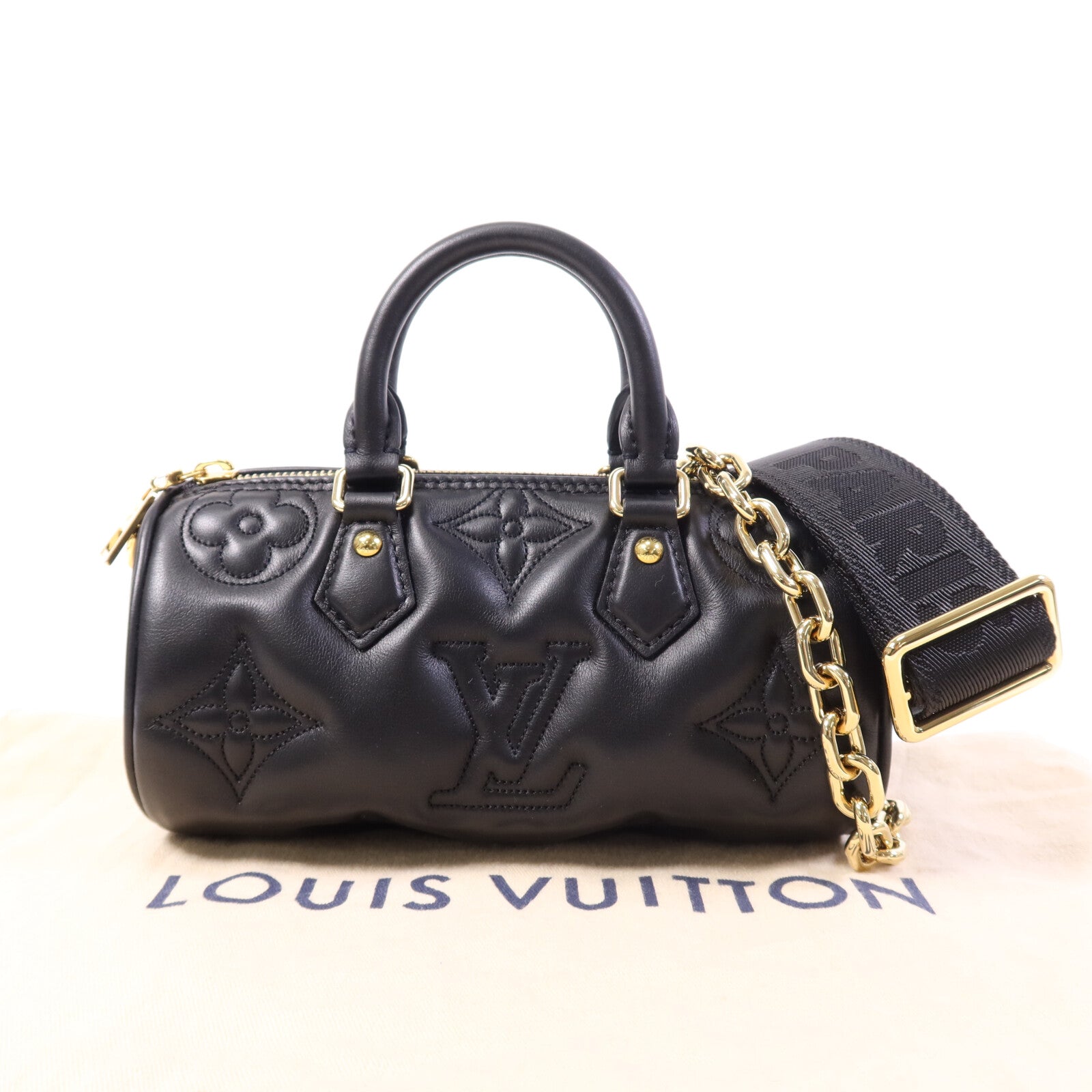 LOUIS VUITTON 【激減優惠】Bubblegram Papillon BB金扣手挽肩背兩用袋
