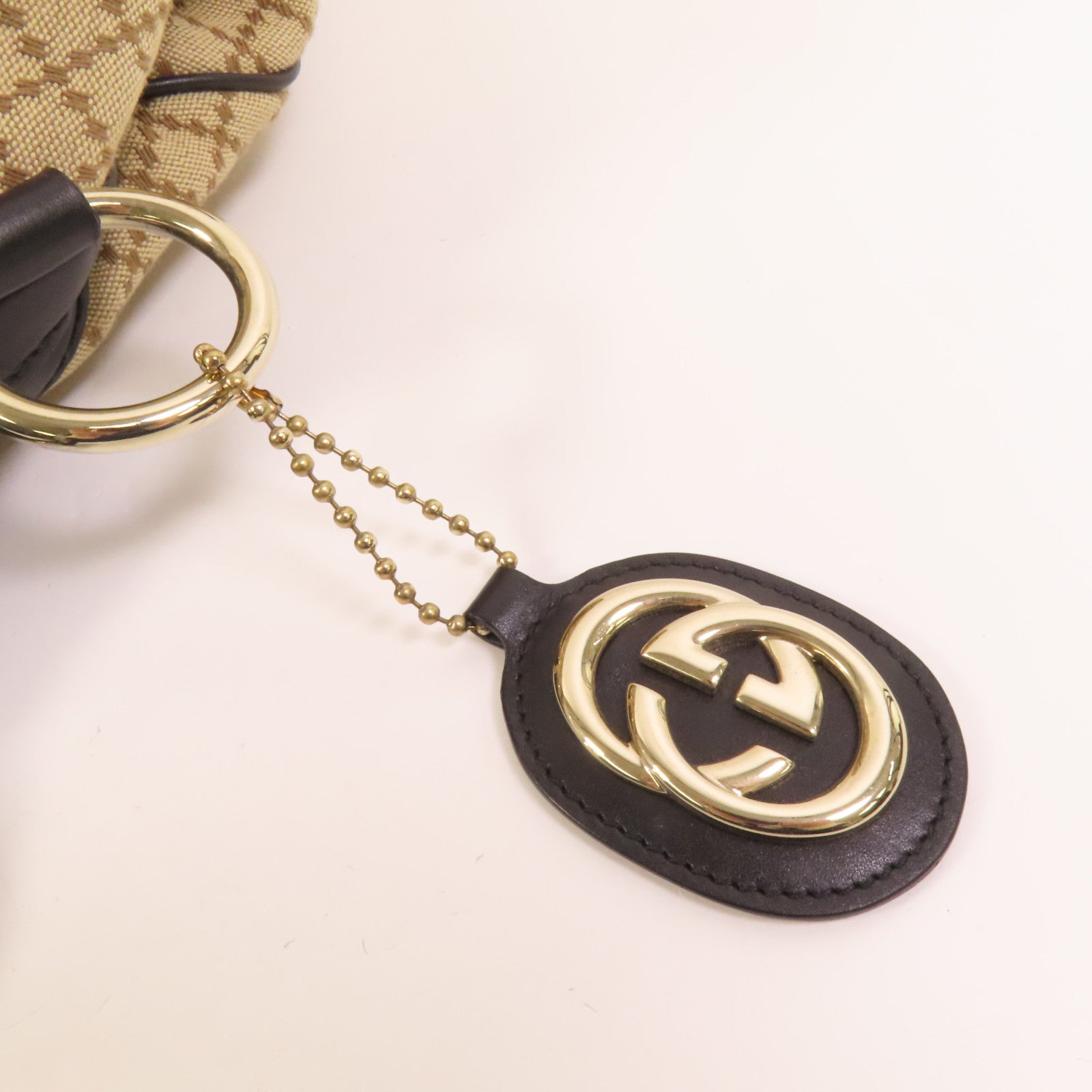 GUCCI 帆布Tote Bag金扣手挽袋