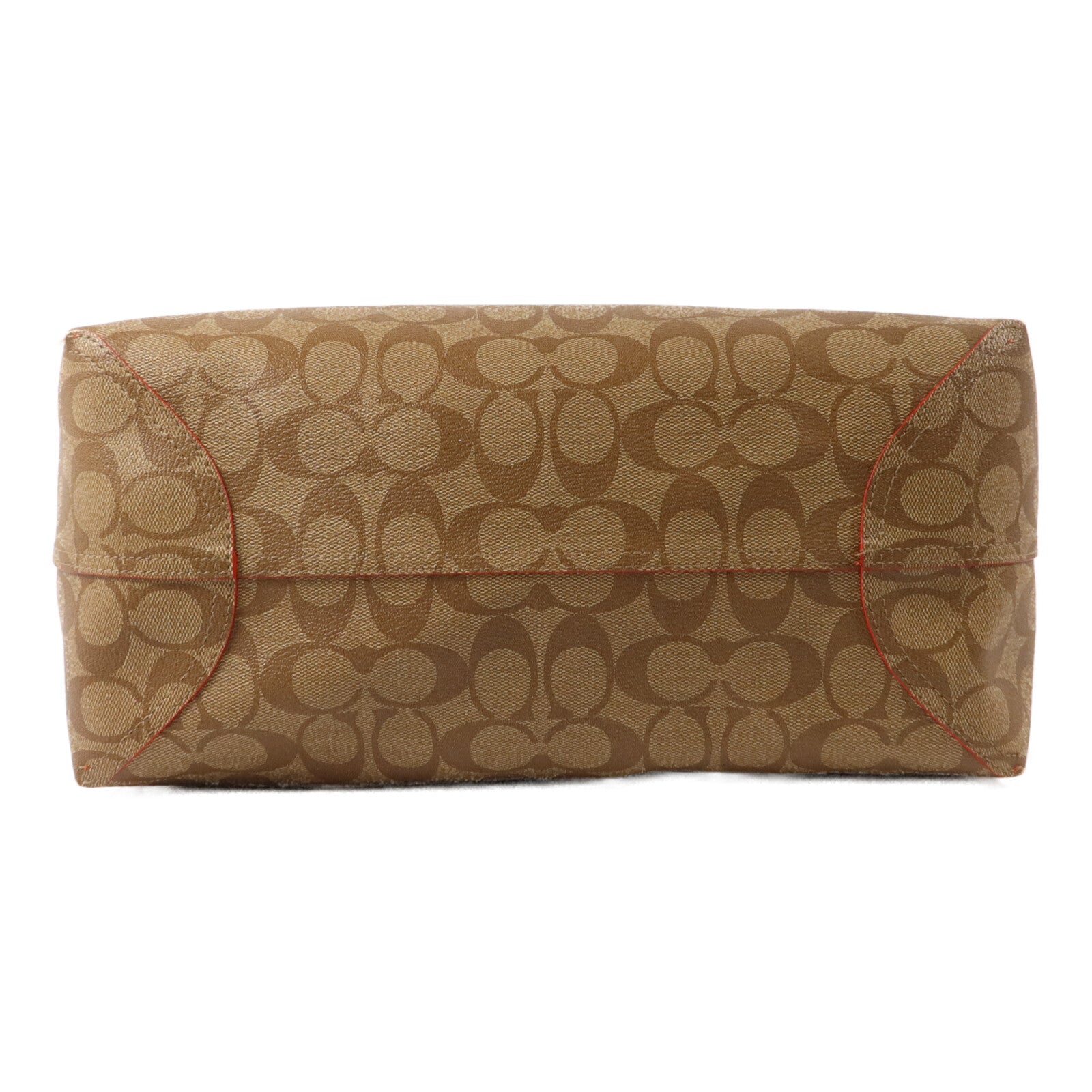 COACH 塗層帆布/牛皮皮革Tote Bag手挽袋