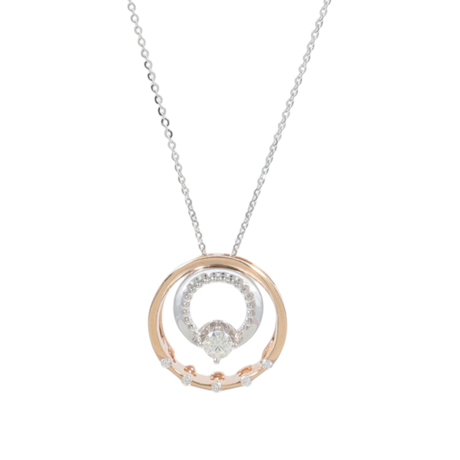 JEWELRY 18K白金/玫瑰金Diamond Necklace鑽石項鍊