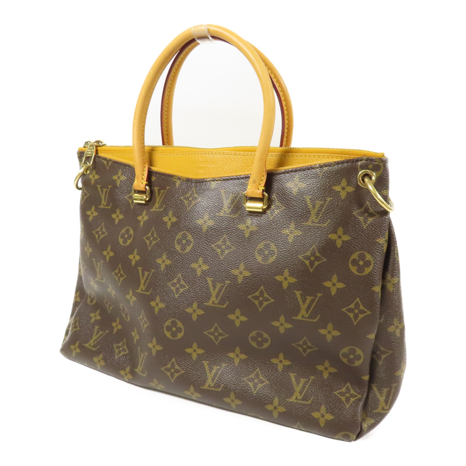 LOUIS VUITTON LV GHW Pallas MM 2 Way Shoulder Bag M40906 Monogram Brown