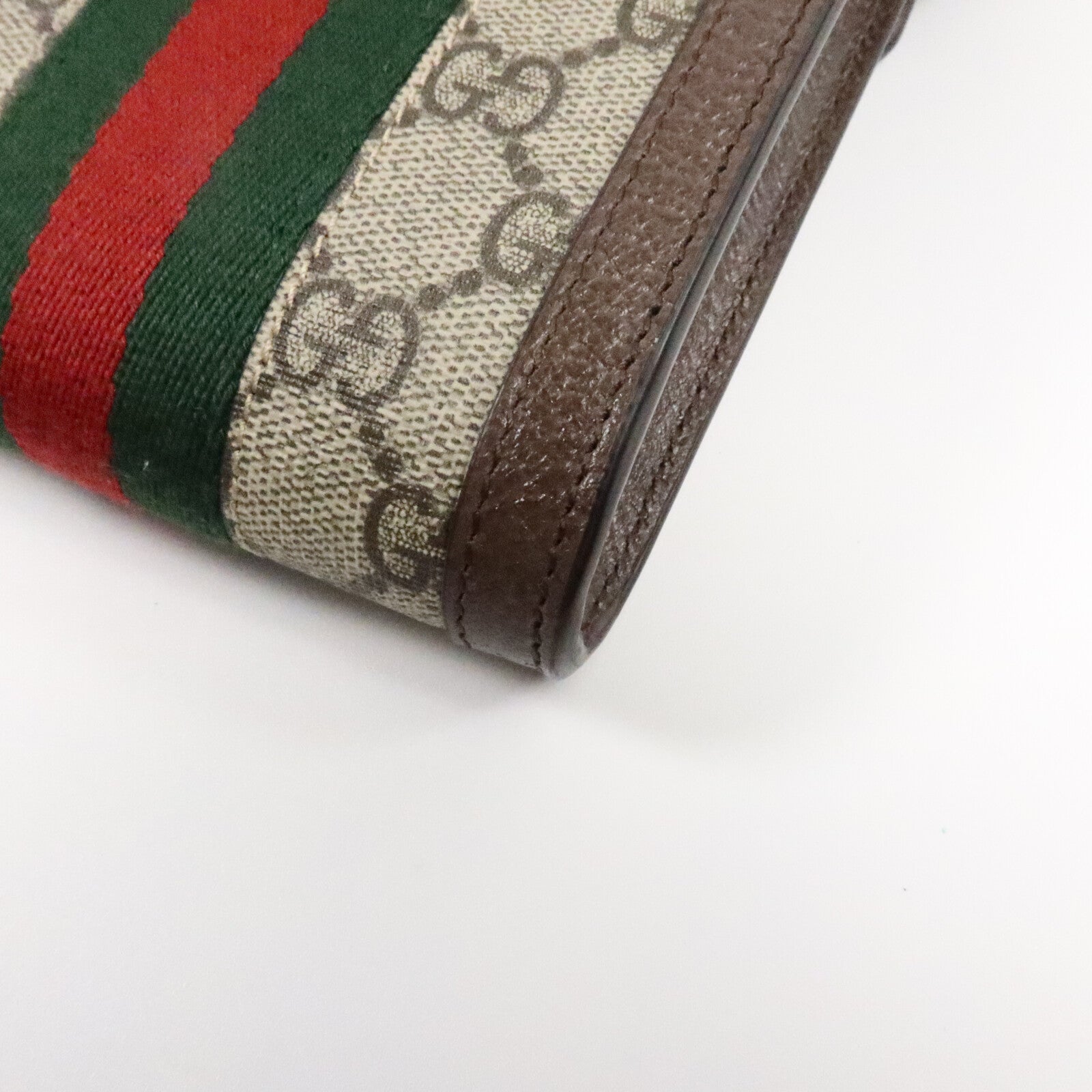 GUCCI 塗層帆布Mini Ophidia Wallet Belt Bag肩背袋