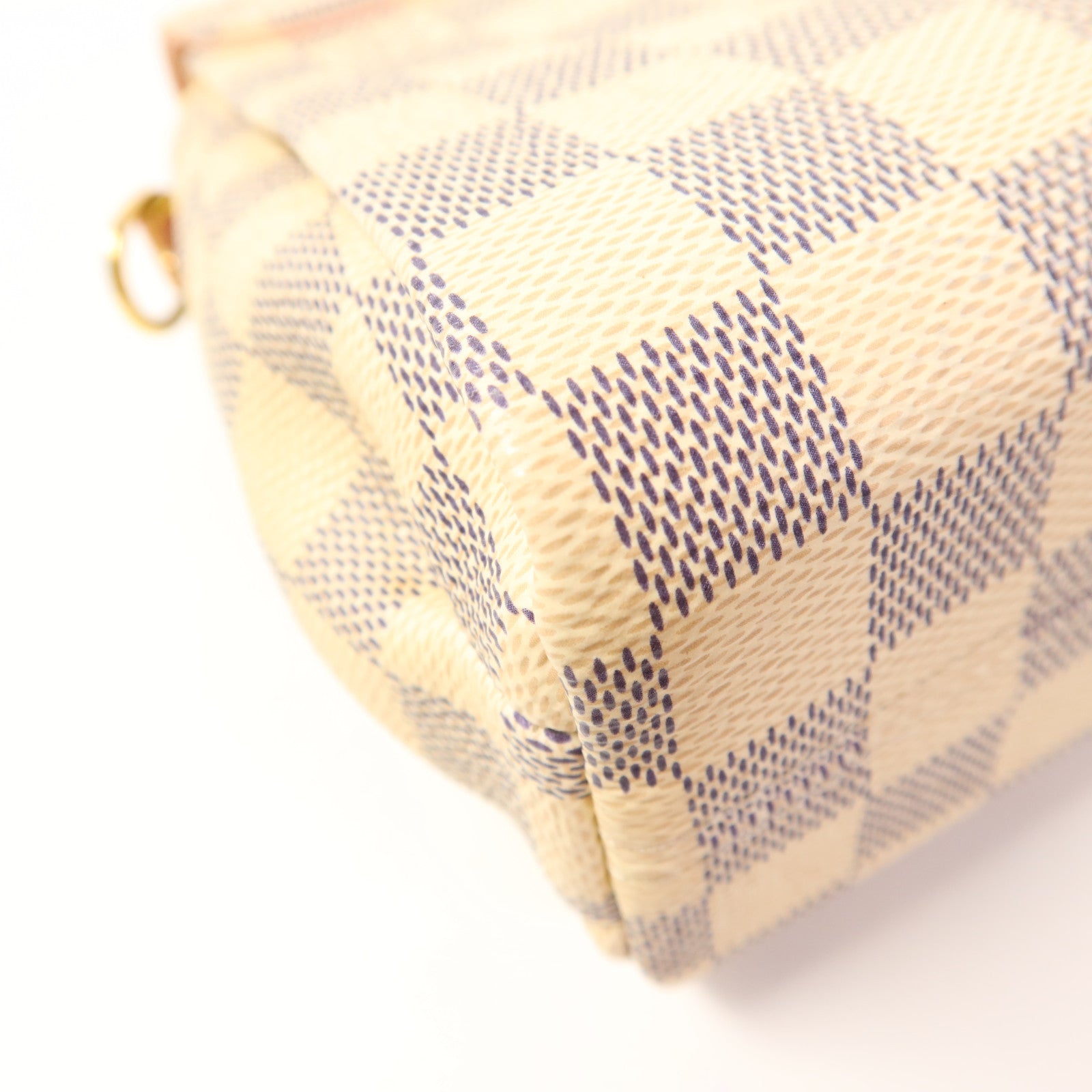 LOUIS VUITTON Damier Azur Croisette金扣手挽肩背兩用袋