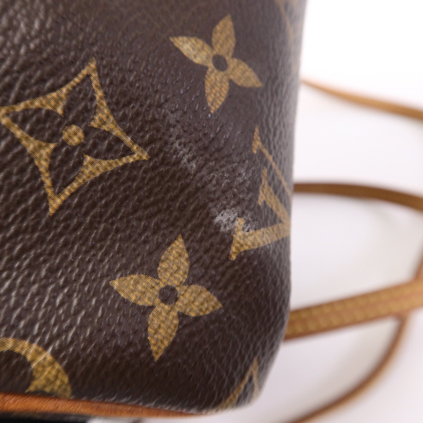 LOUIS VUITTON Monogram Nano Speedy手挽肩背兩用袋棕色