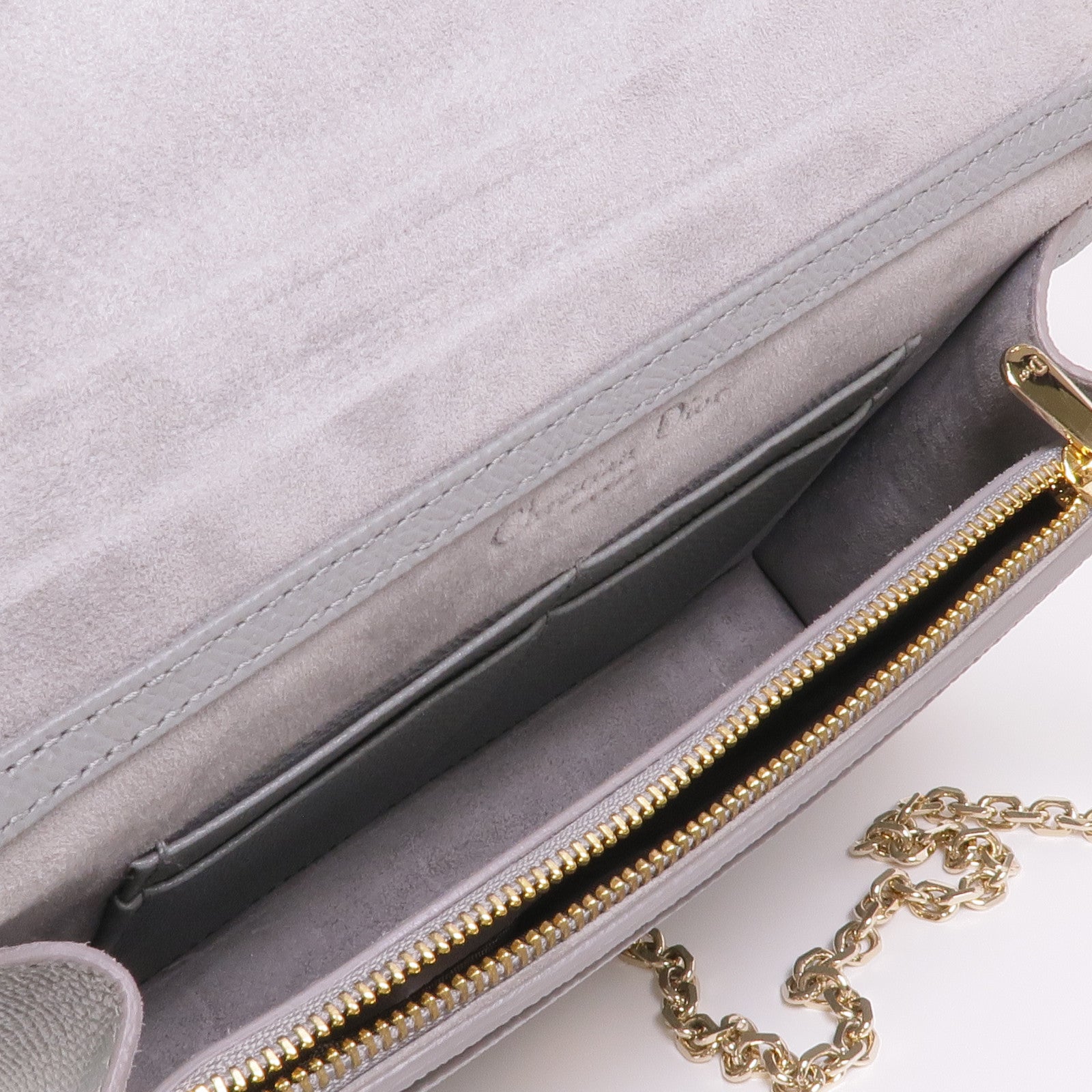 Dior 牛皮皮革Chain Shoulder Bag金扣鏈帶肩背袋