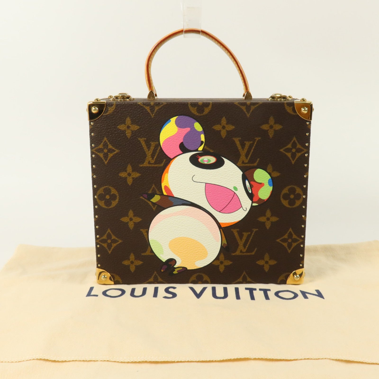 LOUIS VUITTON Monogram Panda Jewelry Box金扣手挽袋