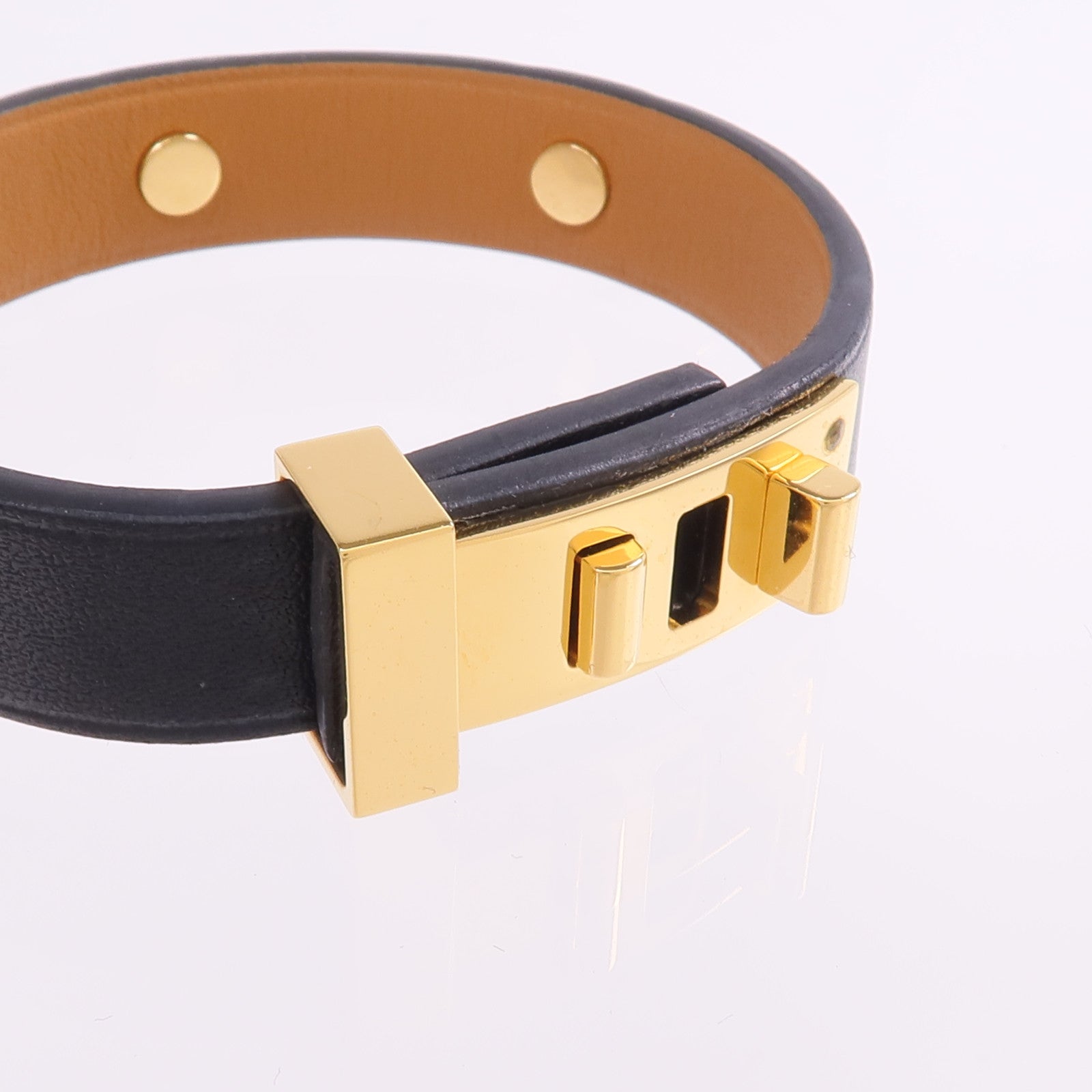 HERMES 【激減優惠】Swift皮革Mini Dog Anneaux金扣手帶Noir