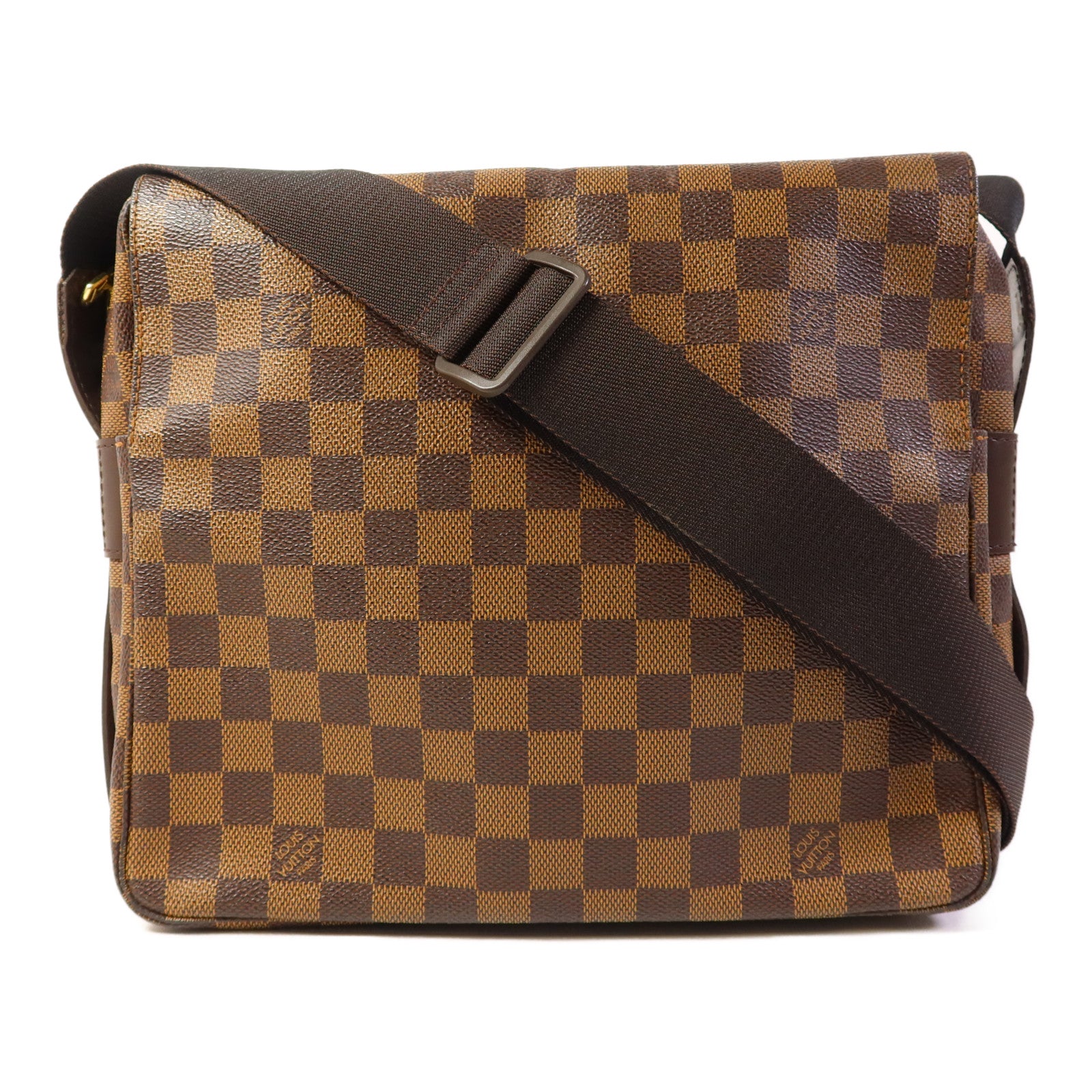 LOUIS VUITTON Damier Naviglio金扣肩背袋