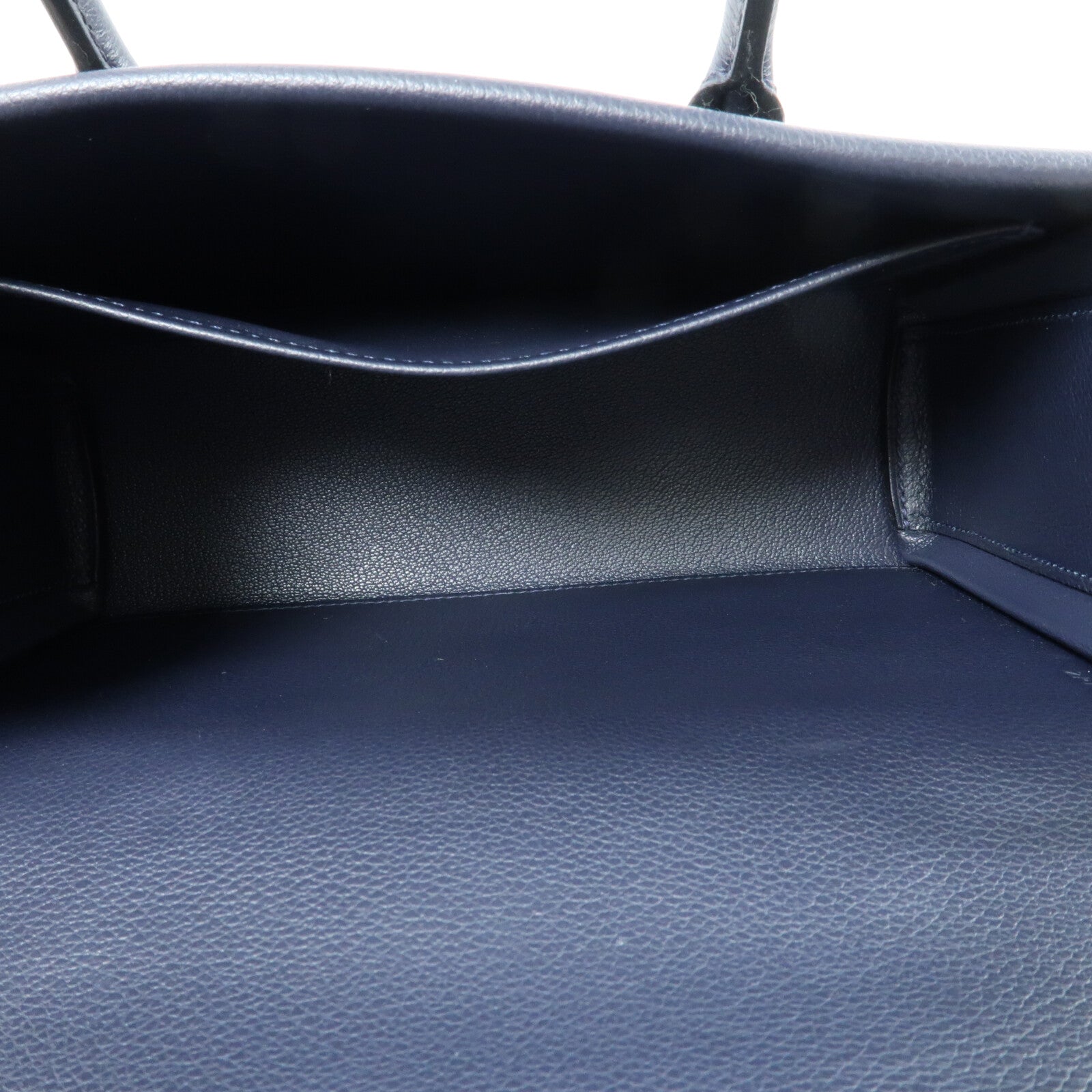 HERMES Evercolor皮革New Drag II金扣手挽肩背兩用袋Bleu Nuit