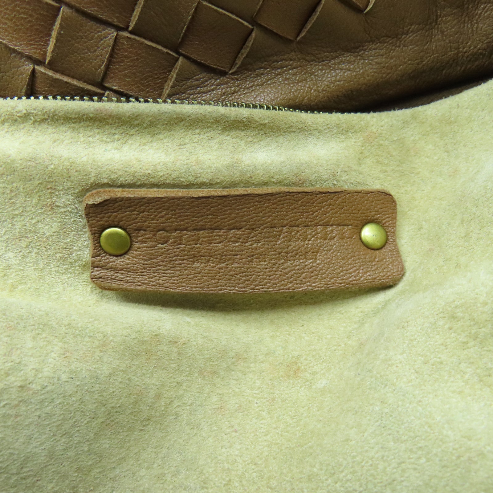 BOTTEGA VENETA 【激減優惠】羊皮皮革Shoulder Bag金扣肩背袋啡色