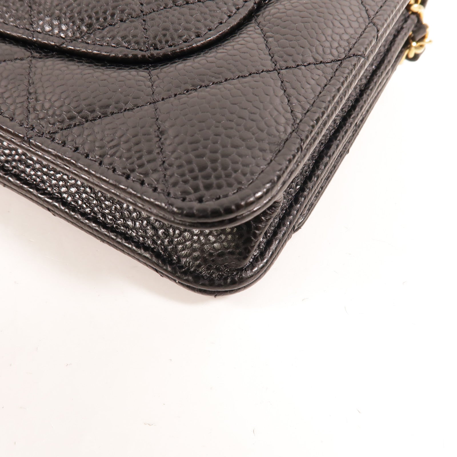 CHANEL 牛皮皮革WOC Wallet On Chain鏈帶肩背袋