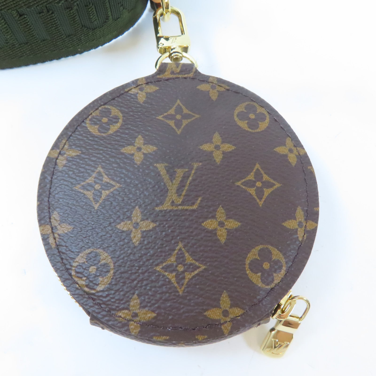 LOUIS VUITTON Monogram Multi Pochette Accessories金扣肩背袋啡色