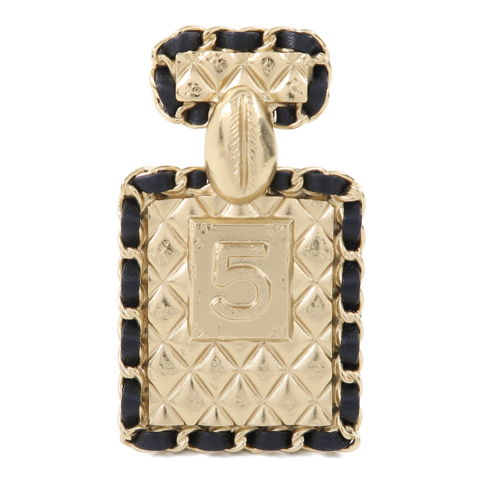 CHANEL 金屬Brooch胸針金色/黑色