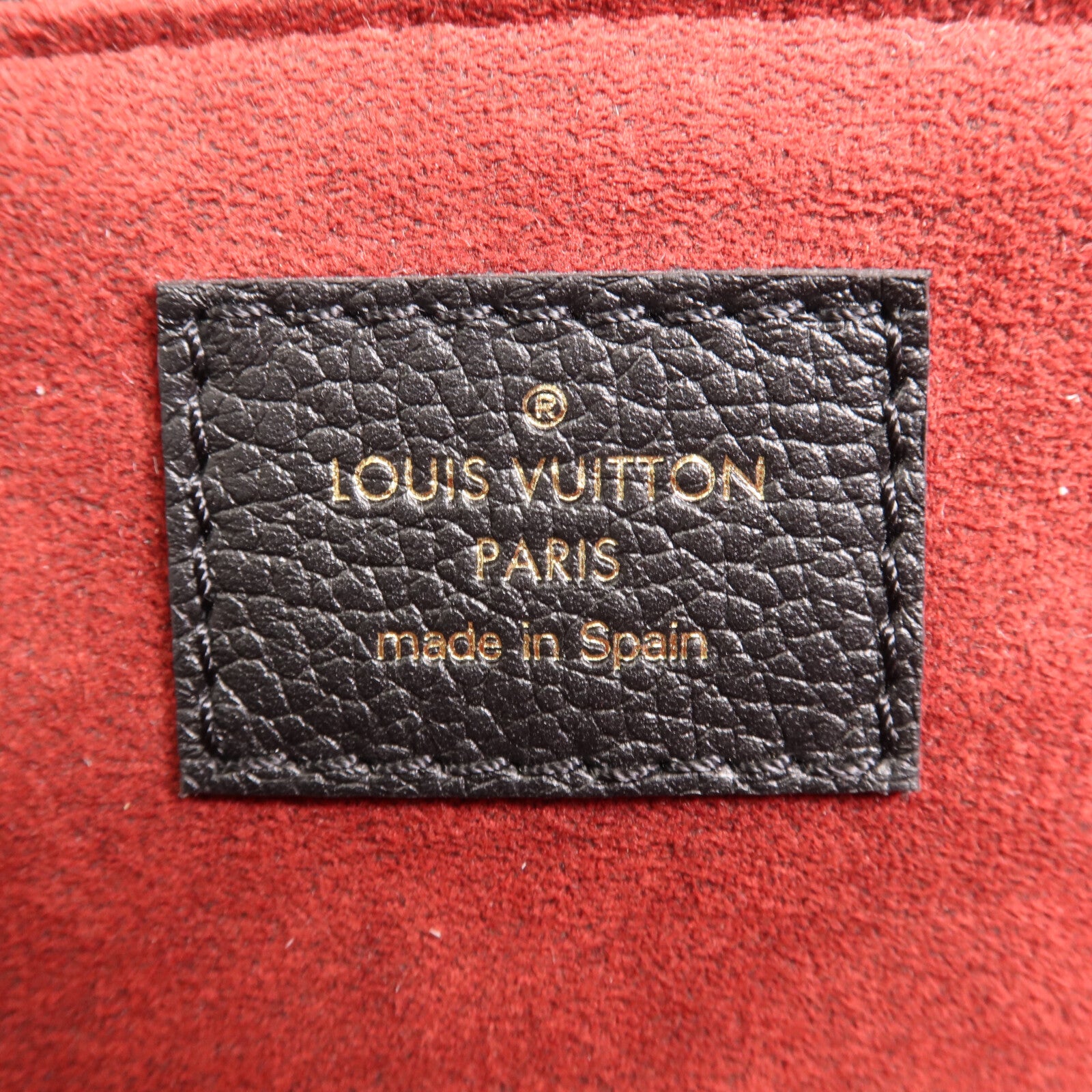 LOUIS VUITTON Monogram Empreinte Petit Palais金扣手挽肩背兩用袋