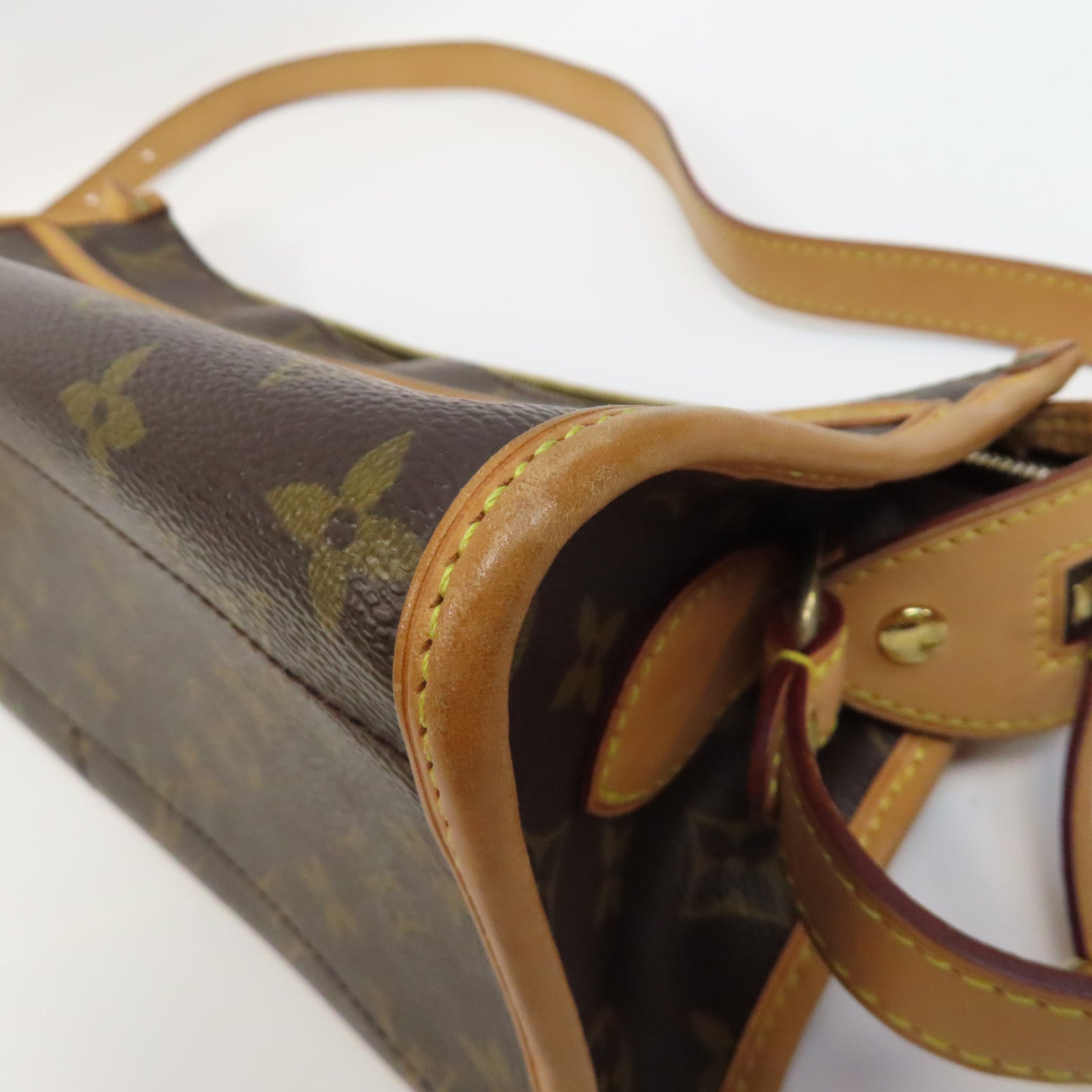 LOUIS VUITTON Monogram Popincourt金扣肩背袋啡色