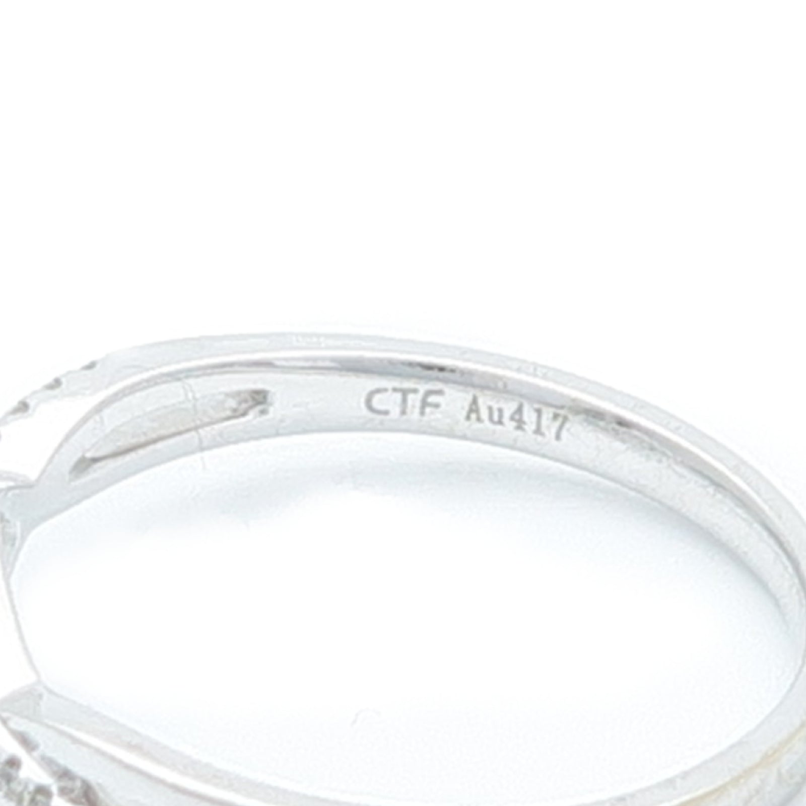 JEWELRY 10K白金Diamond Ring鑽石戒指US#6